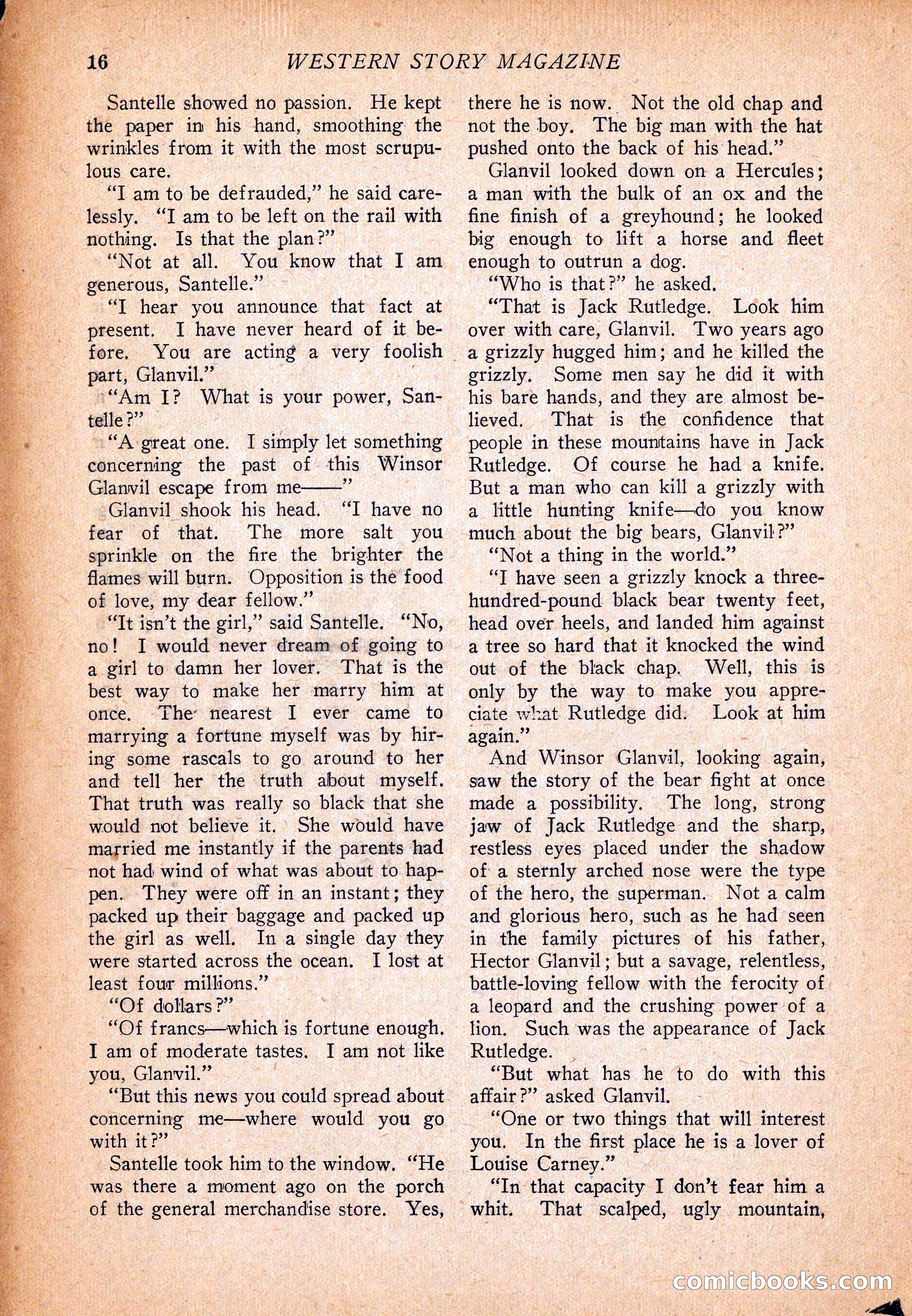 Western Story Magazine, December 13, 1924 — page 18 of 146