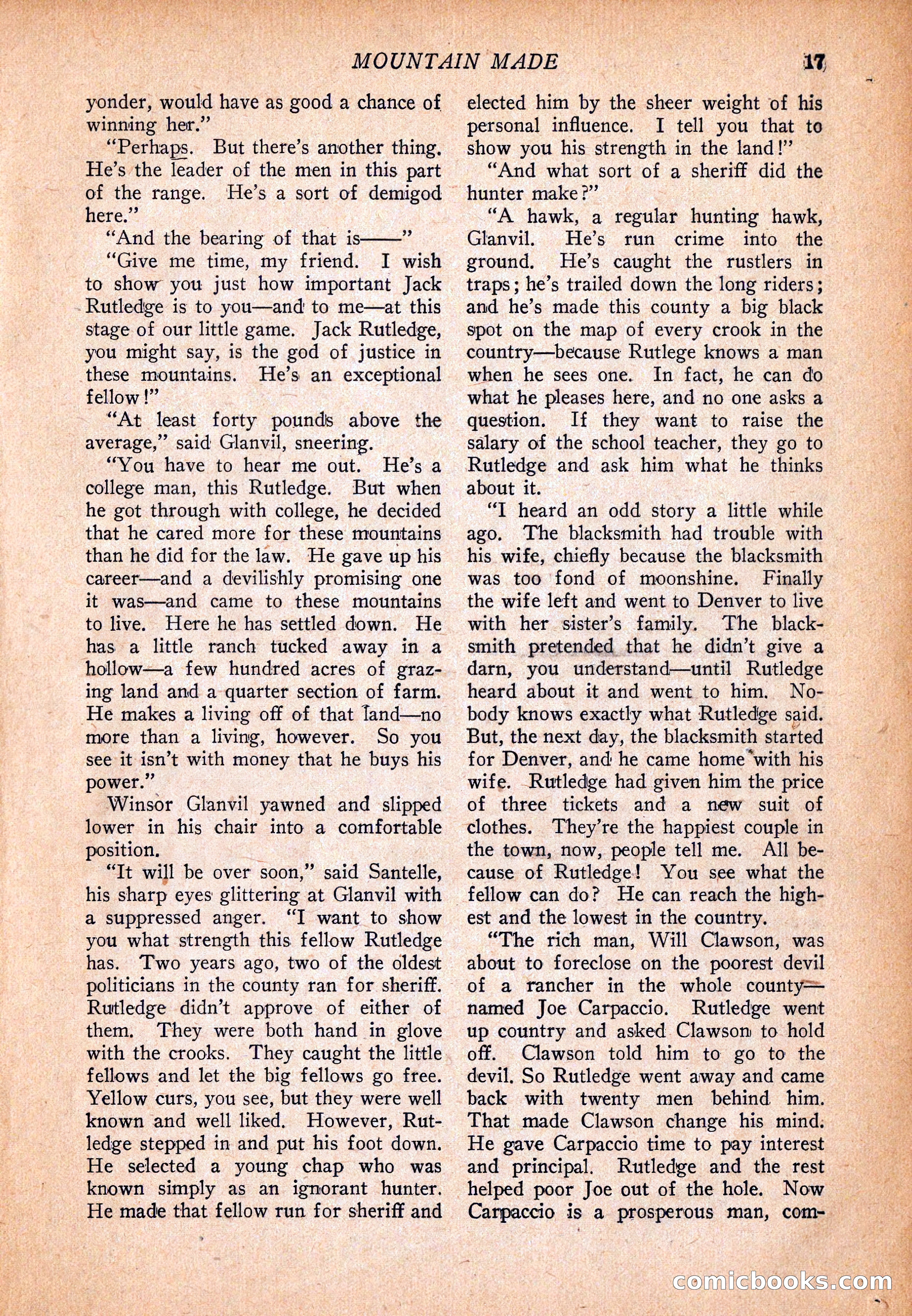 Western Story Magazine, December 13, 1924 — page 19 of 146