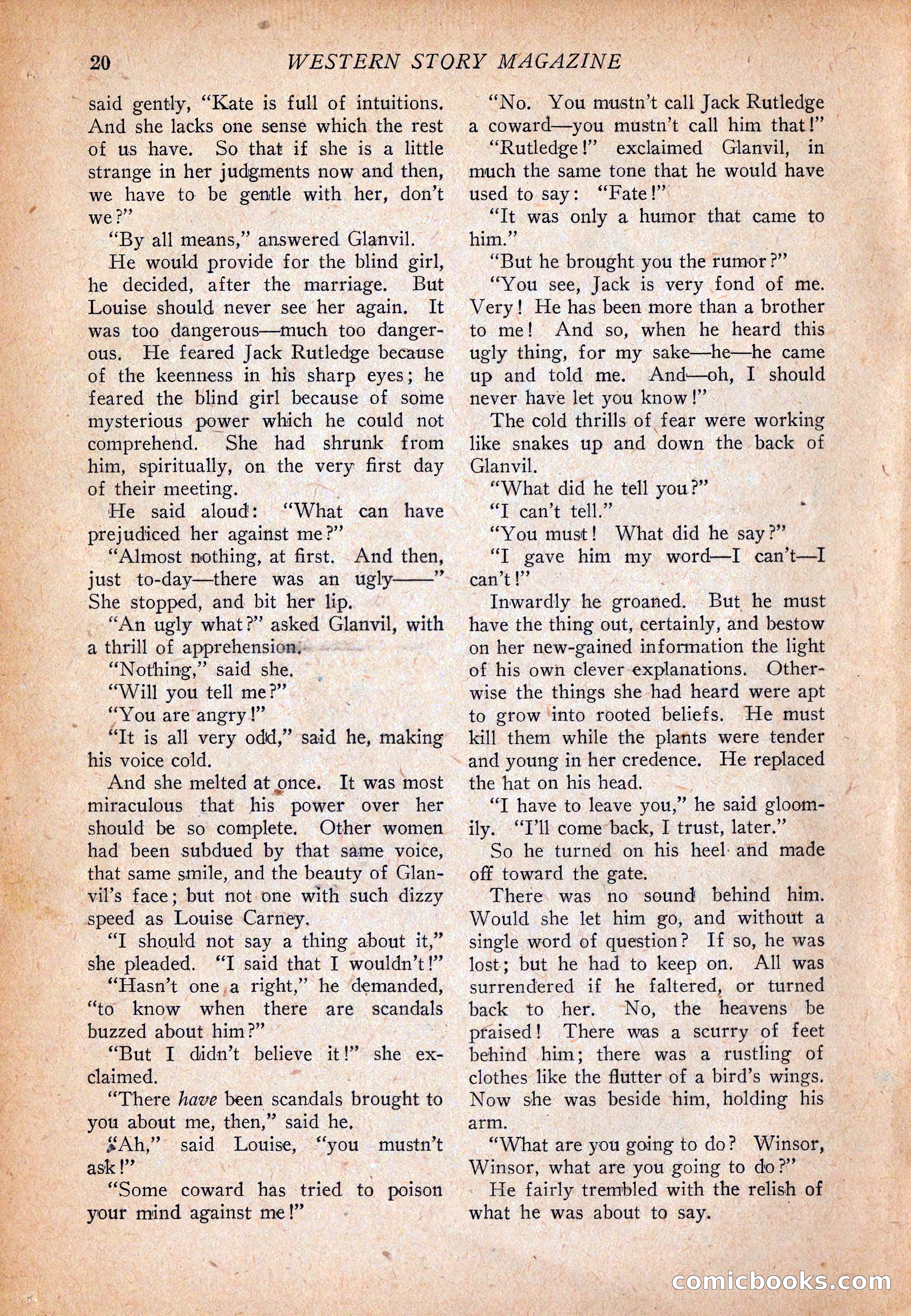 Western Story Magazine, December 13, 1924 — page 22 of 146