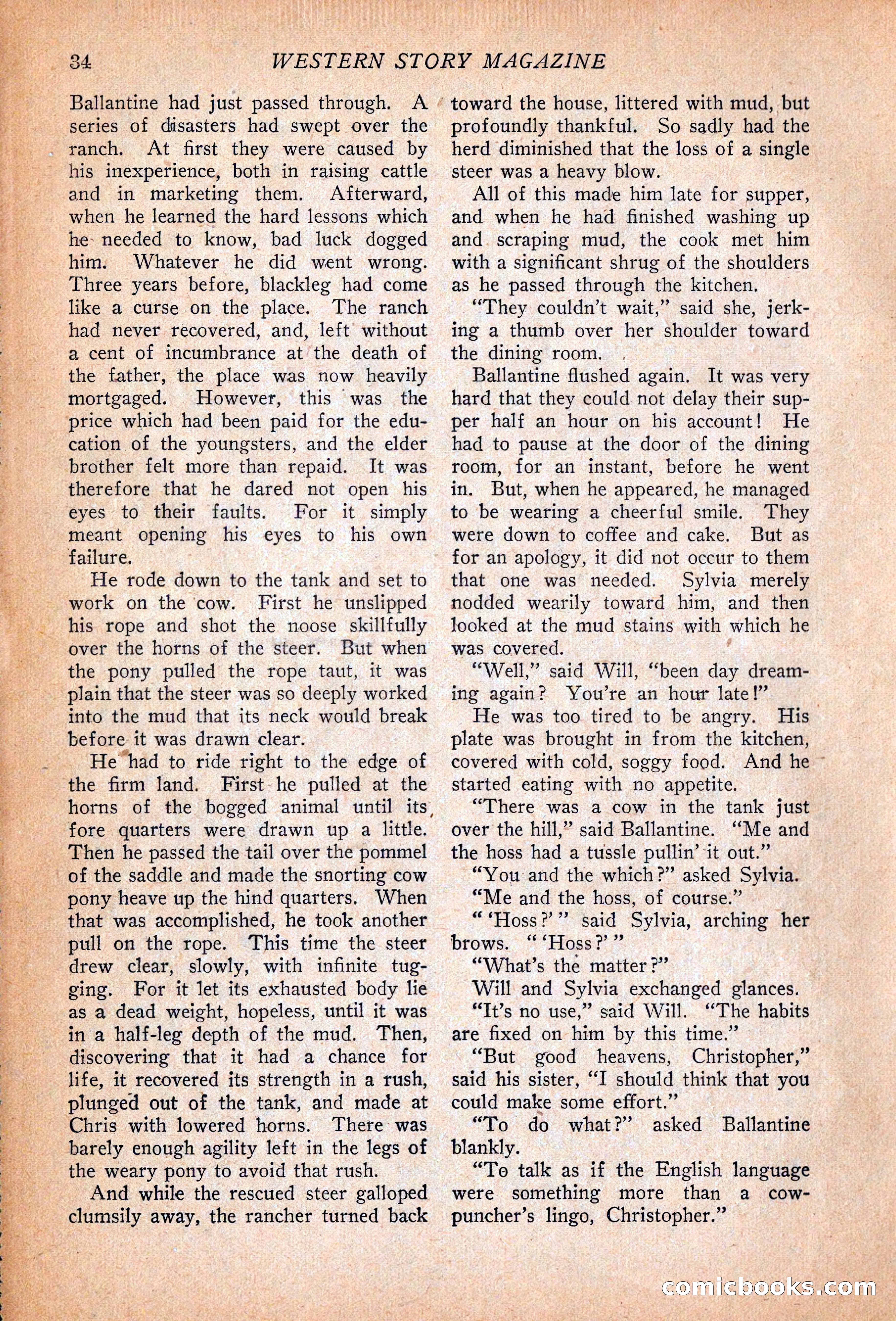 Western Story Magazine, December 13, 1924 — page 36 of 146