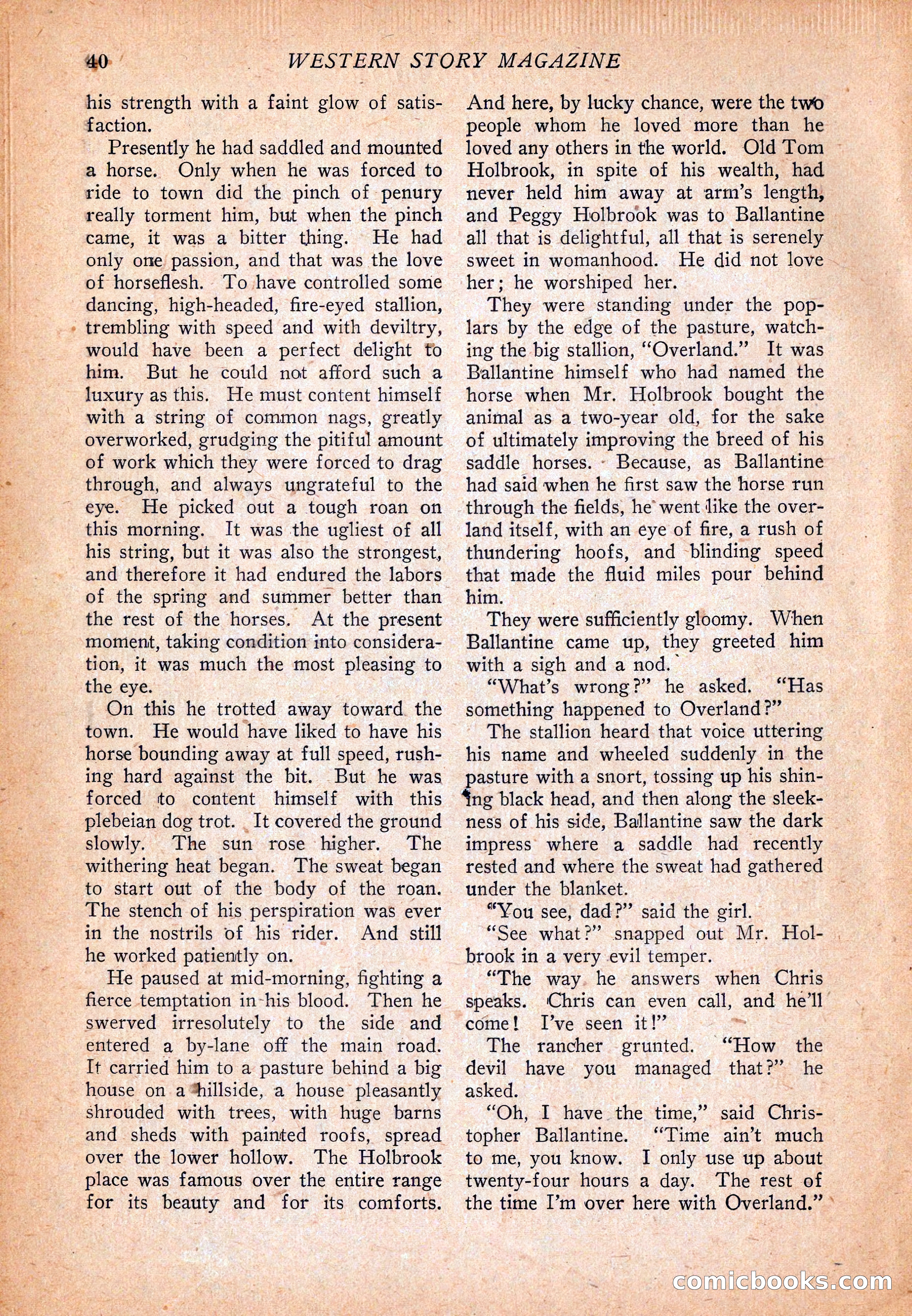 Western Story Magazine, December 13, 1924 — page 42 of 146