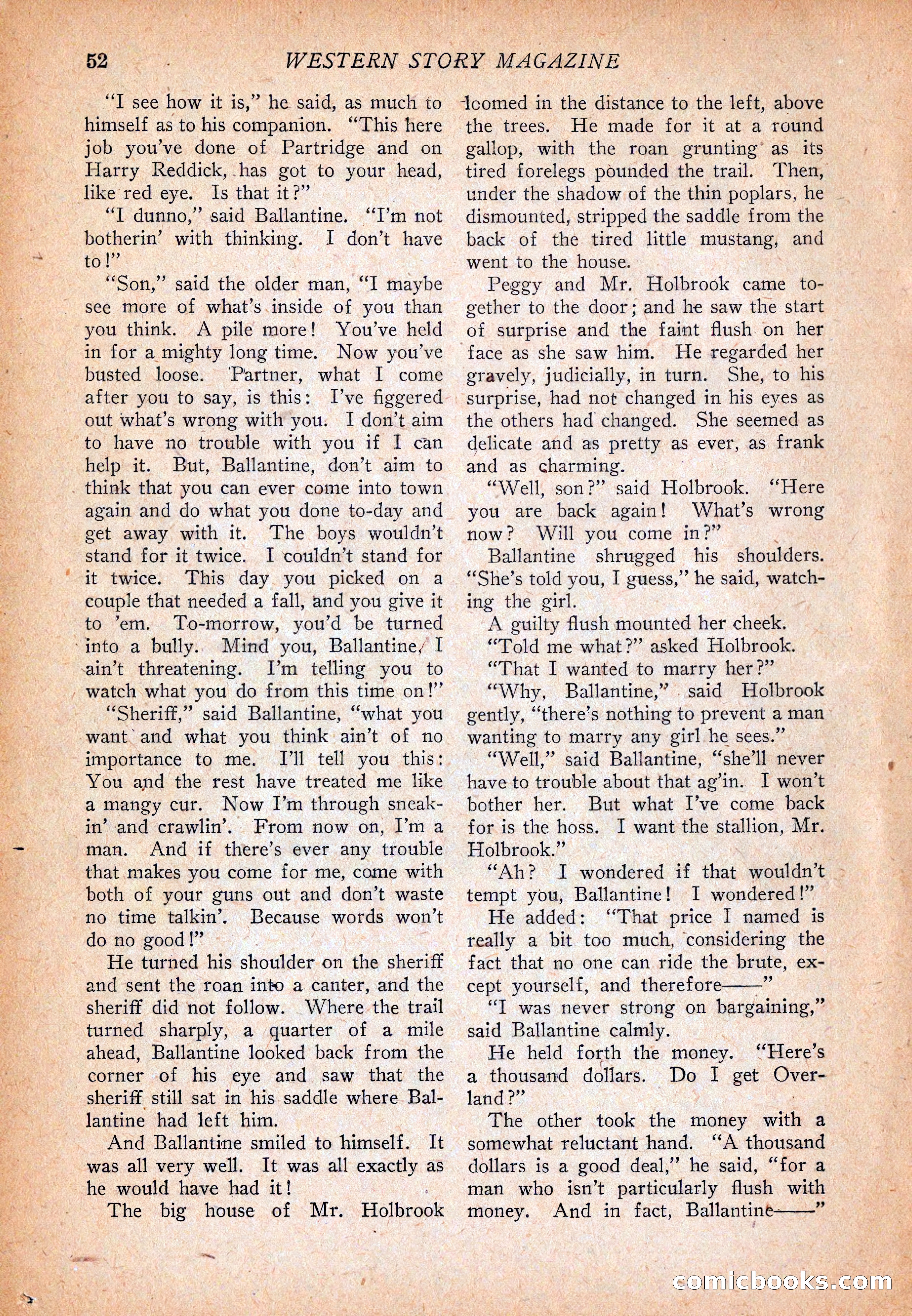 Western Story Magazine, December 13, 1924 — page 54 of 146