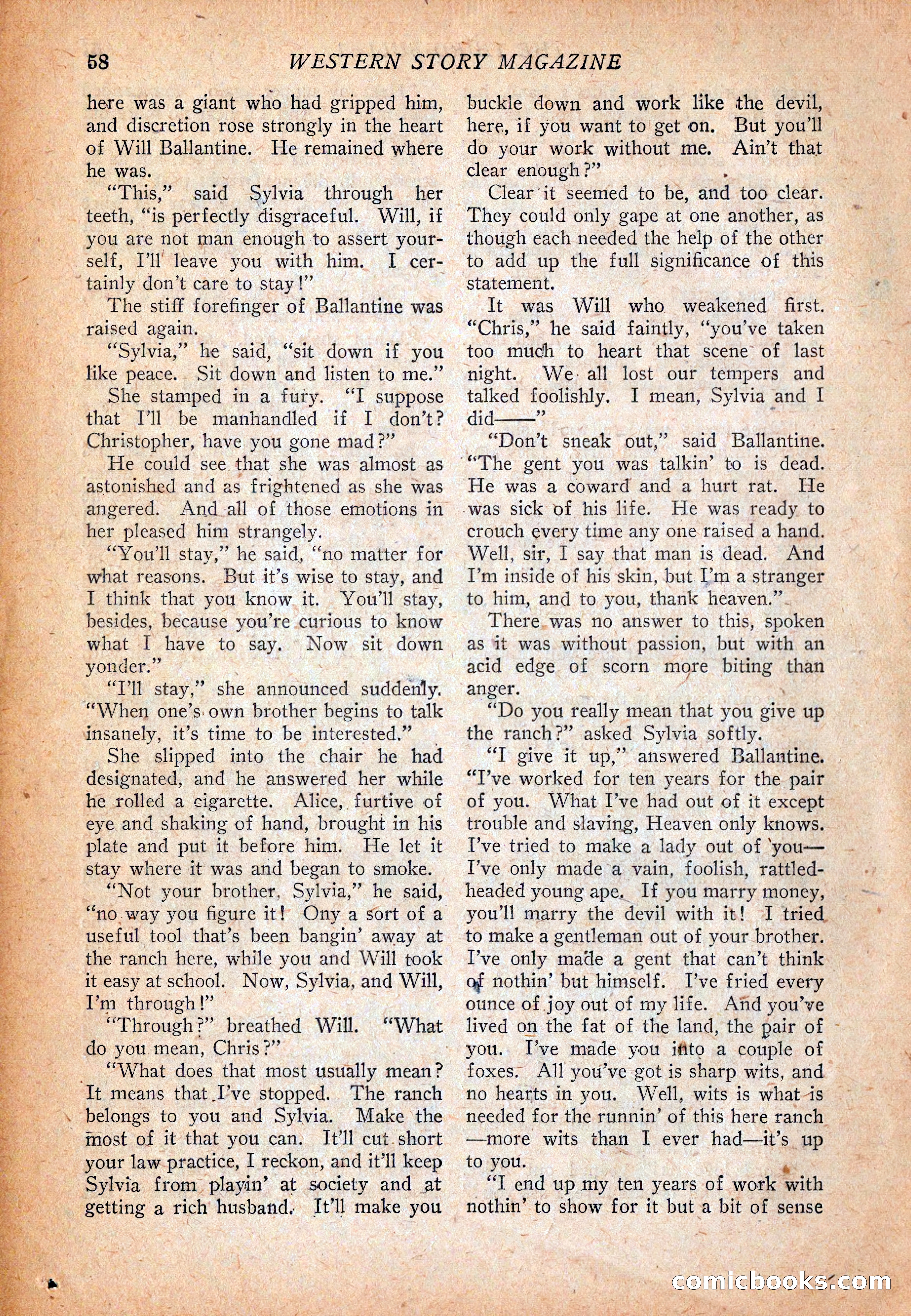 Western Story Magazine, December 13, 1924 — page 60 of 146