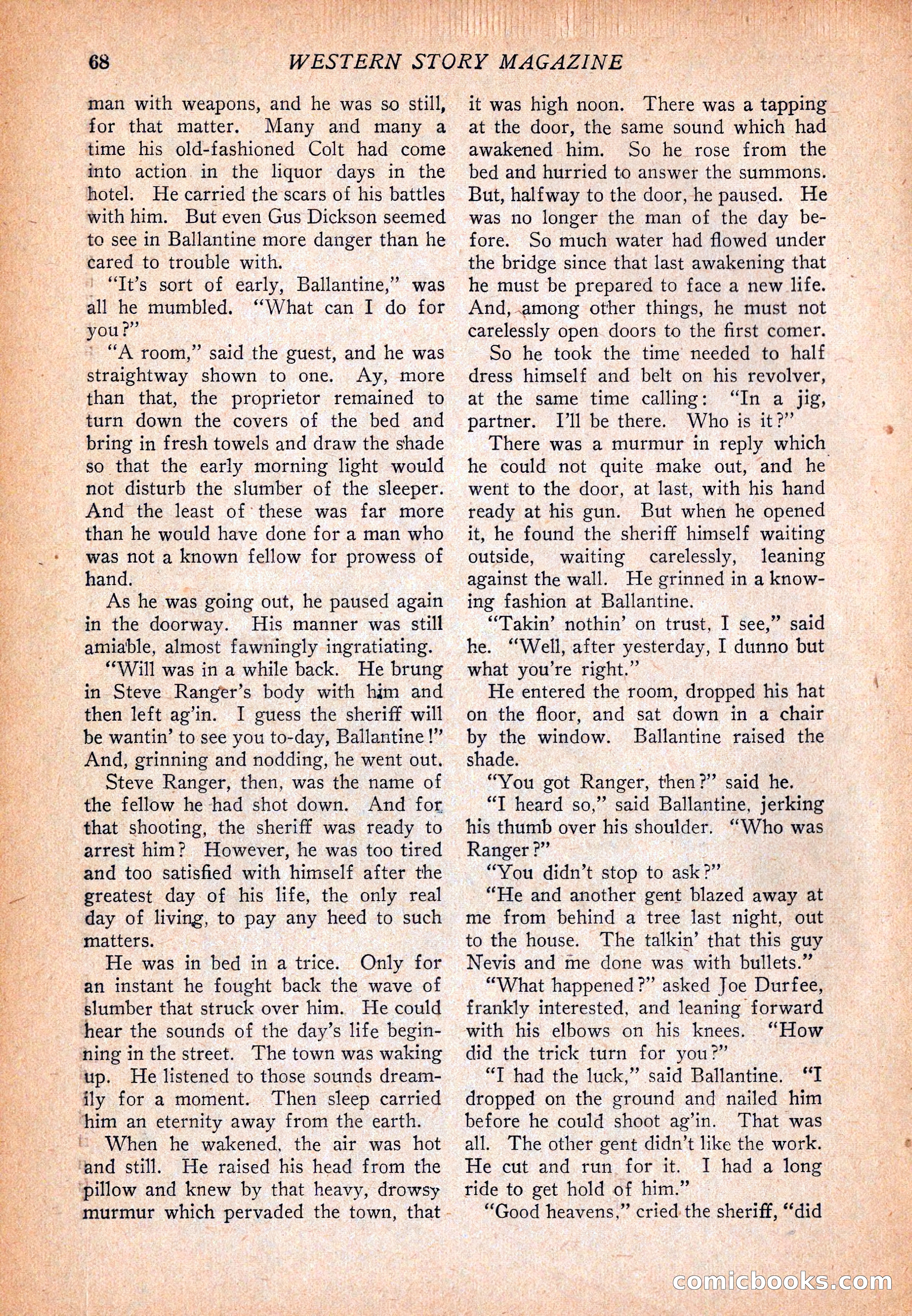 Western Story Magazine, December 13, 1924 — page 70 of 146