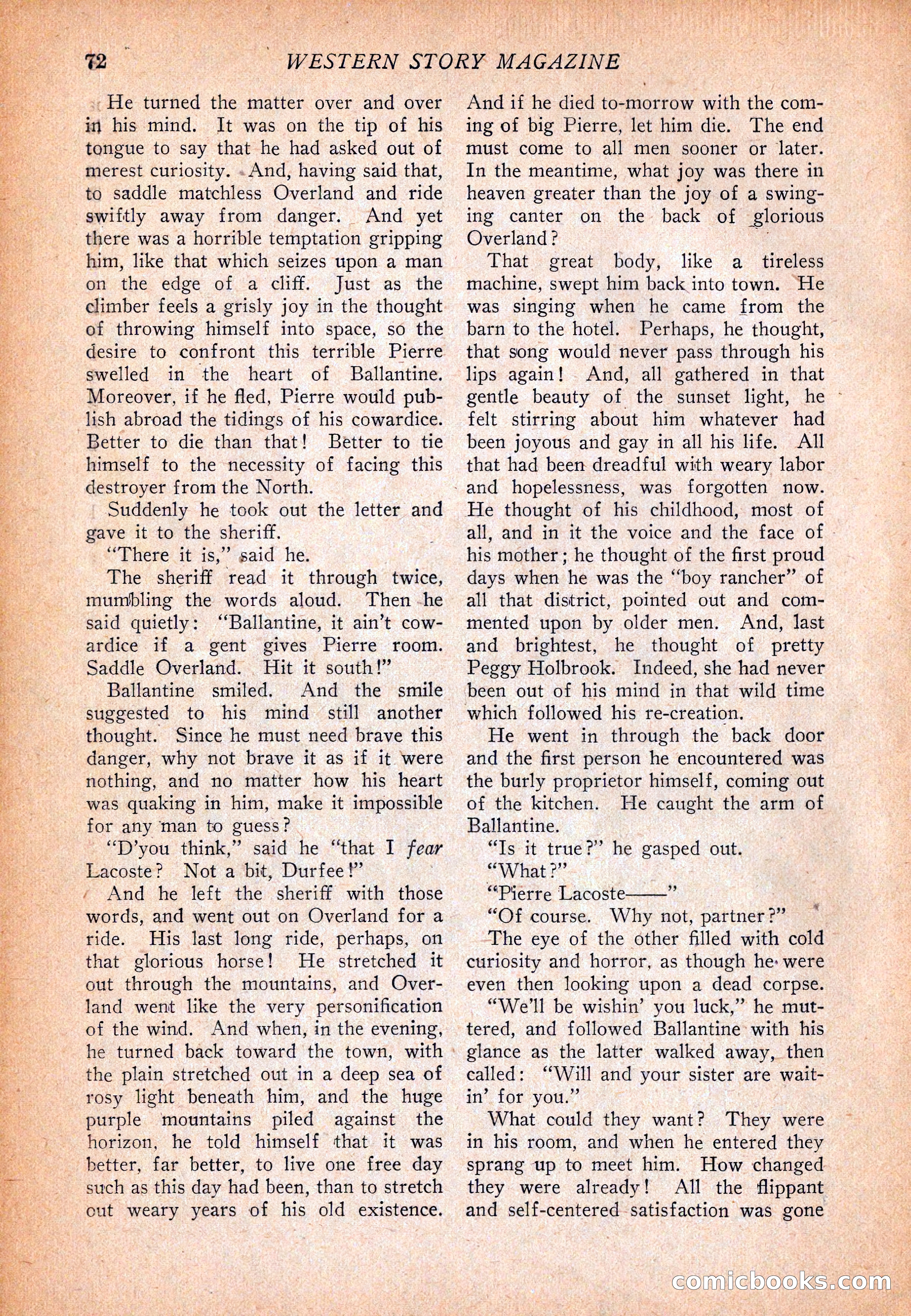 Western Story Magazine, December 13, 1924 — page 74 of 146