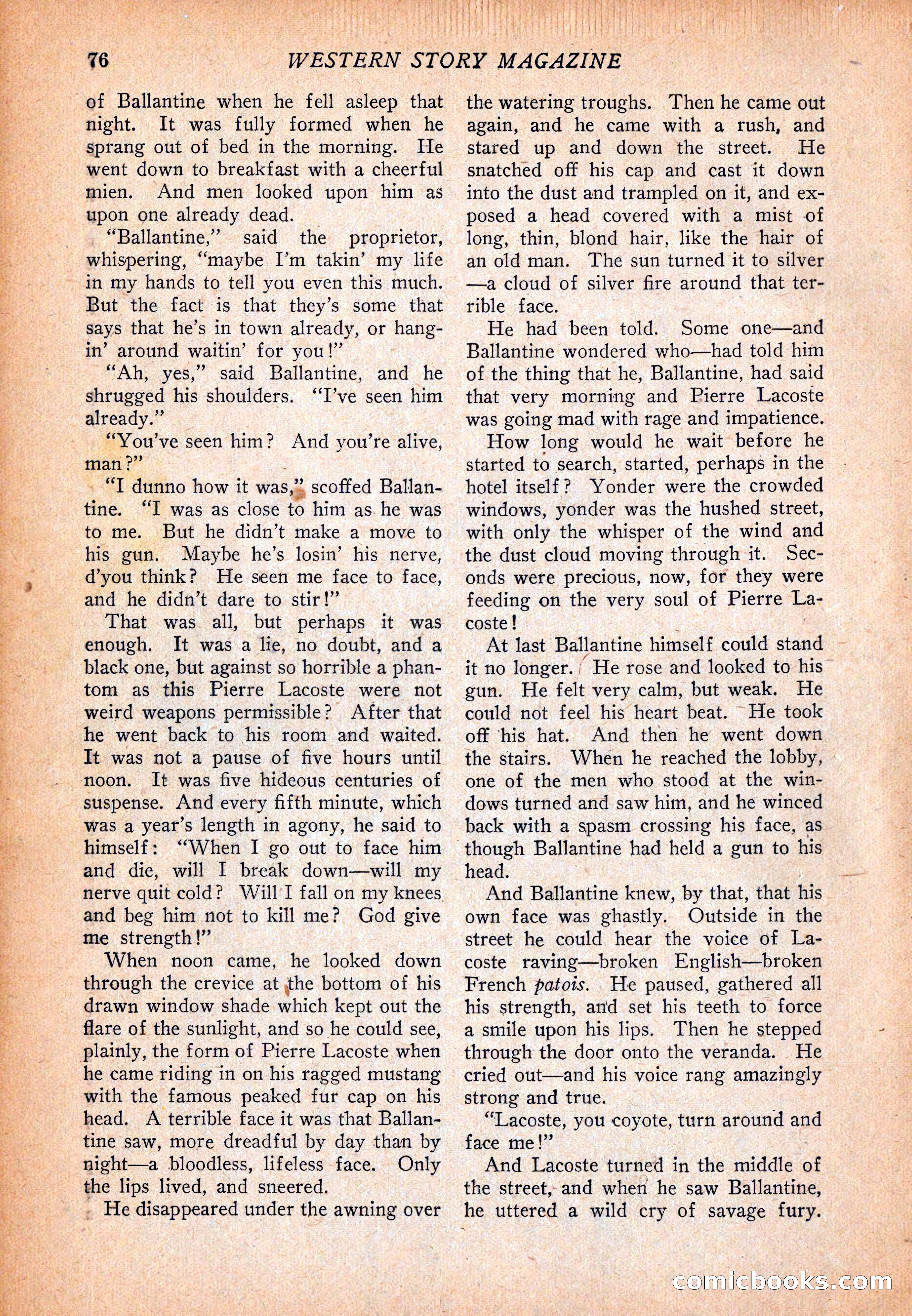 Western Story Magazine, December 13, 1924 — page 78 of 146