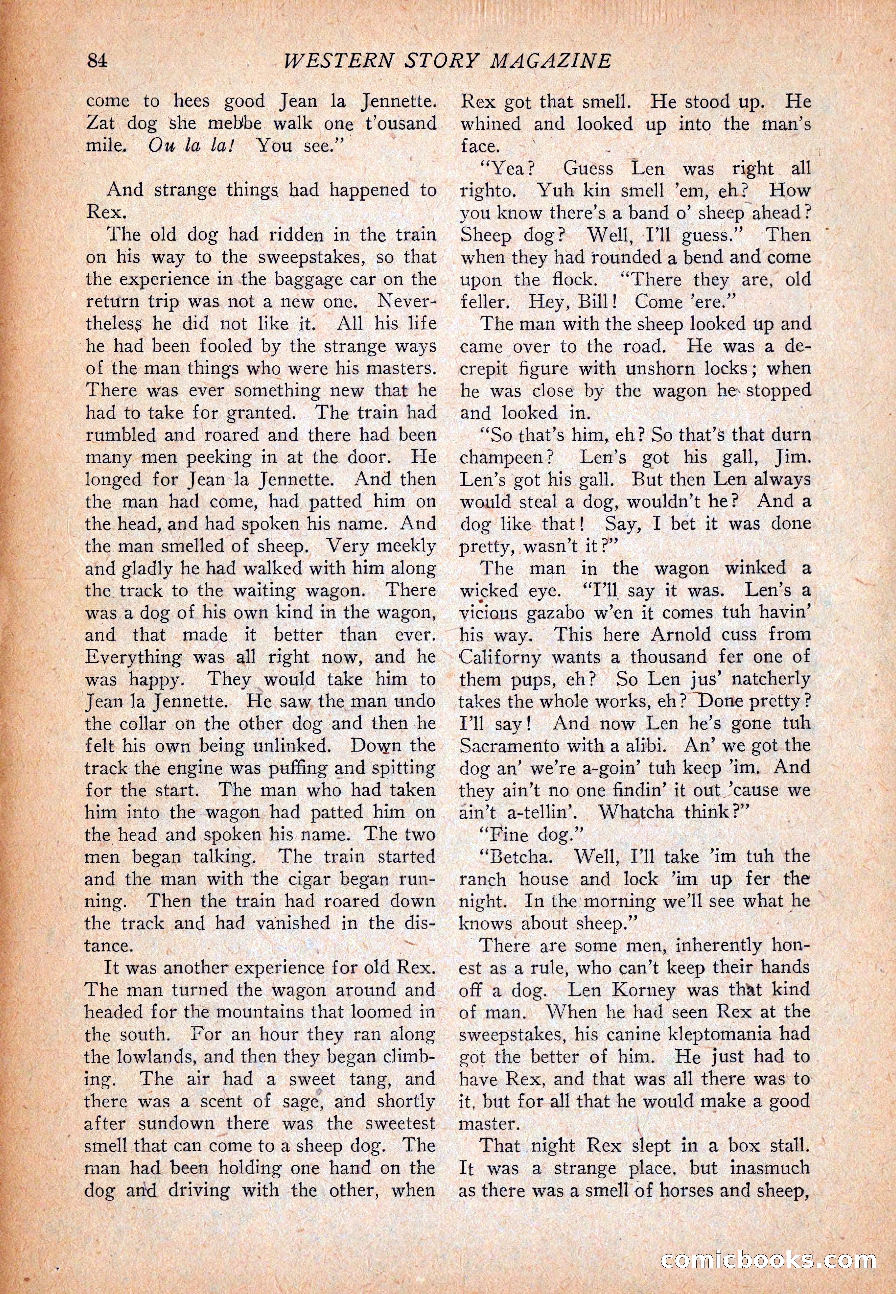 Western Story Magazine, December 13, 1924 — page 86 of 146