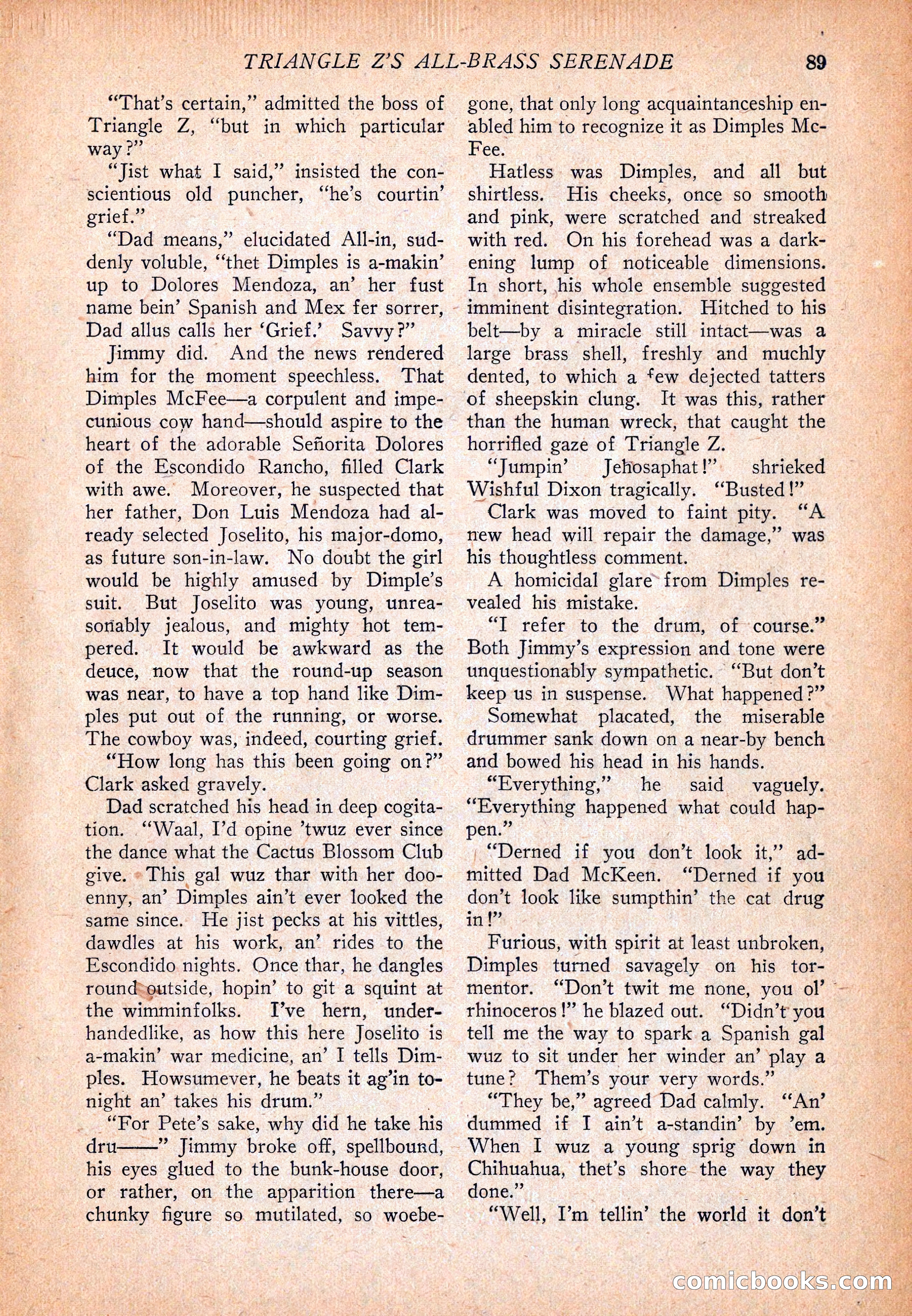Western Story Magazine, December 13, 1924 — page 91 of 146