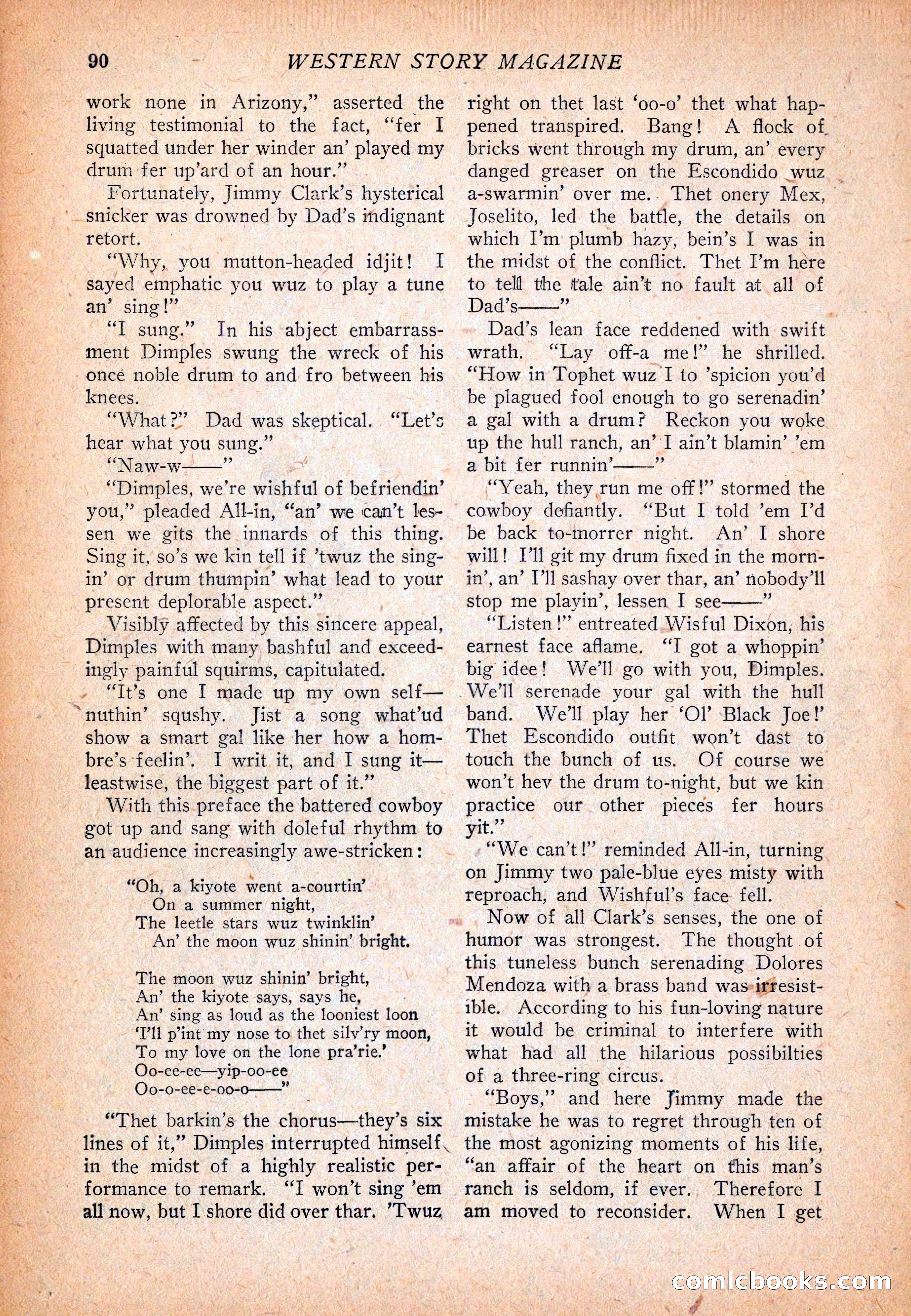 Western Story Magazine, December 13, 1924 — page 92 of 146