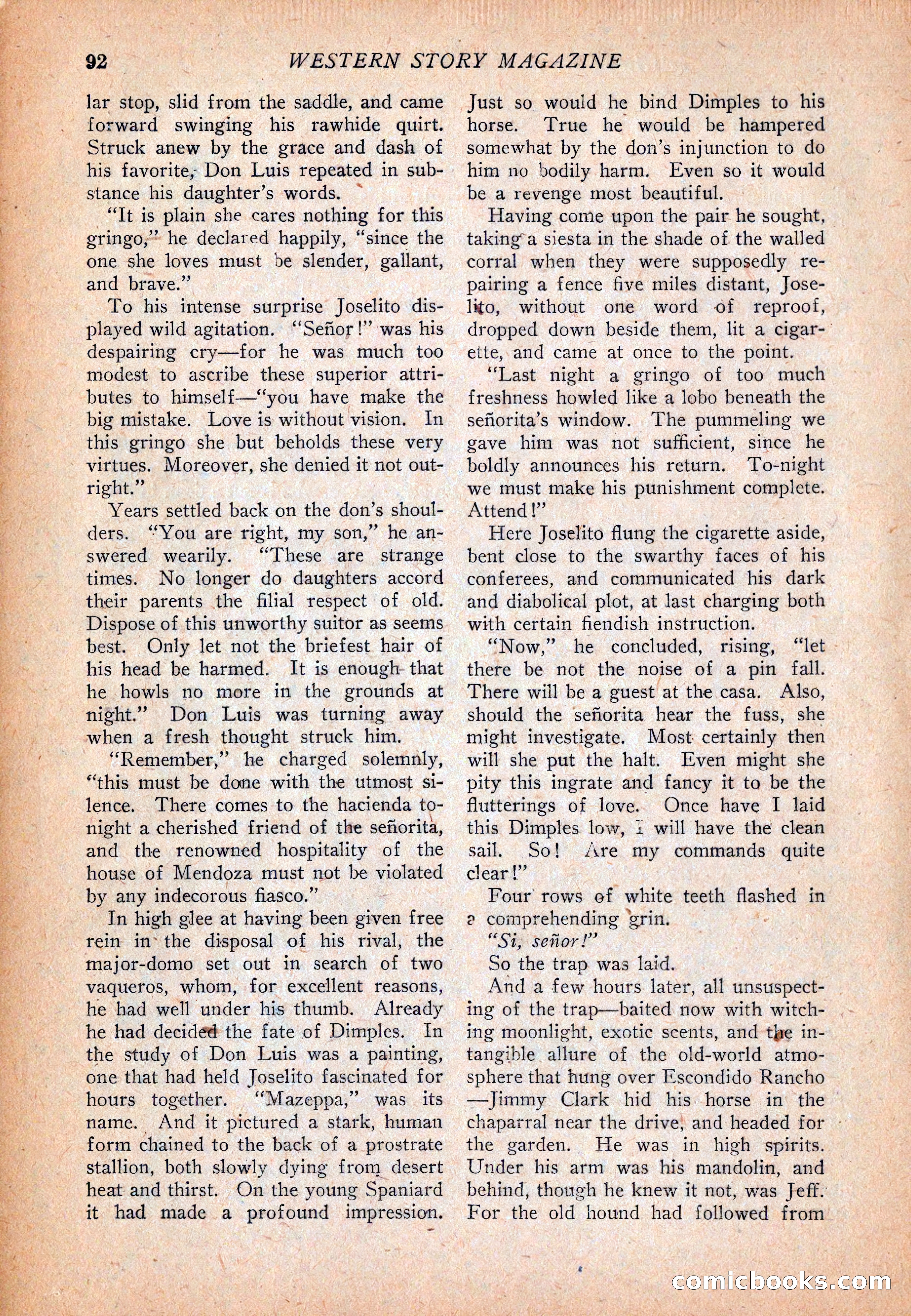 Western Story Magazine, December 13, 1924 — page 94 of 146