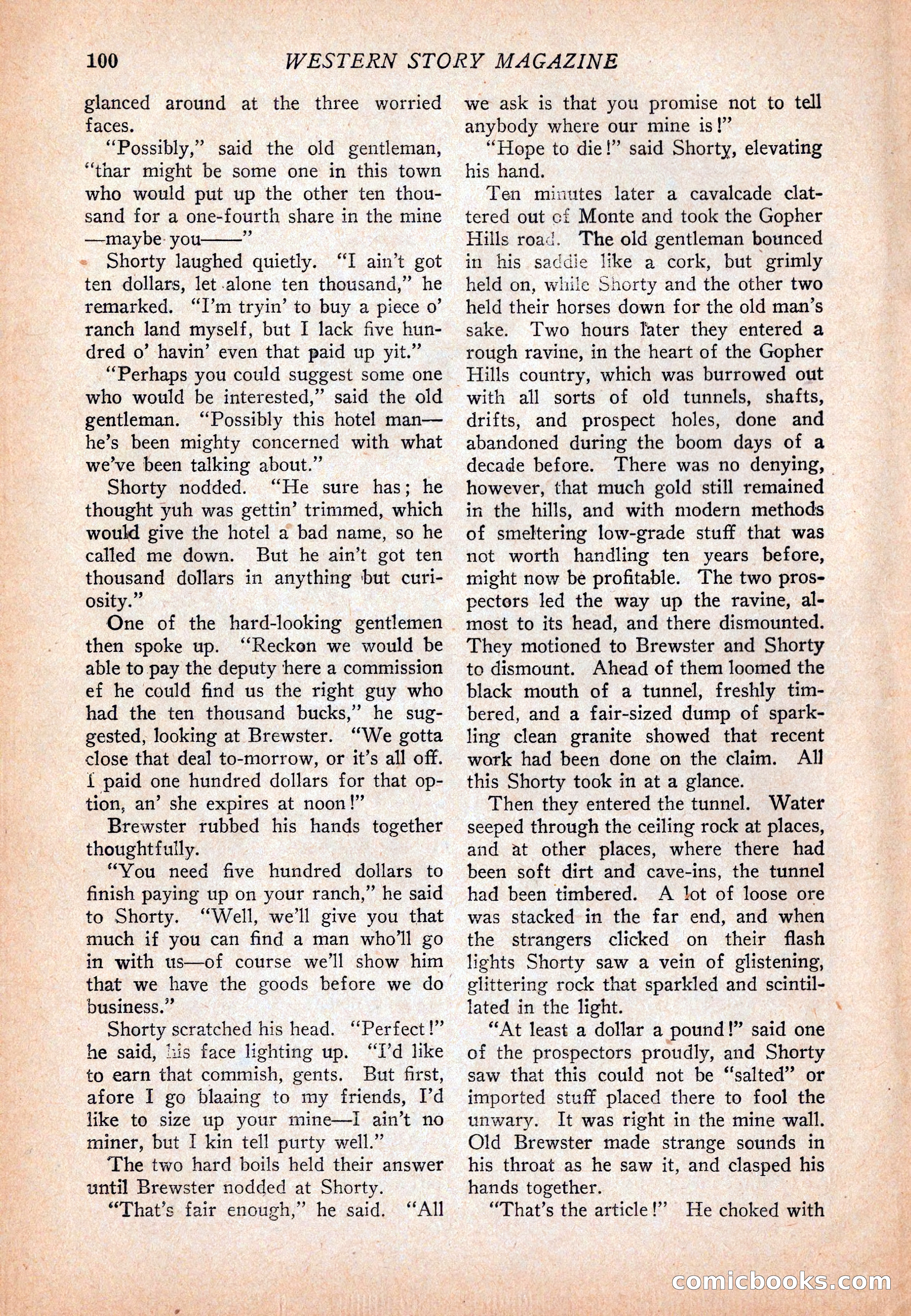 Western Story Magazine, December 13, 1924 — page 102 of 146