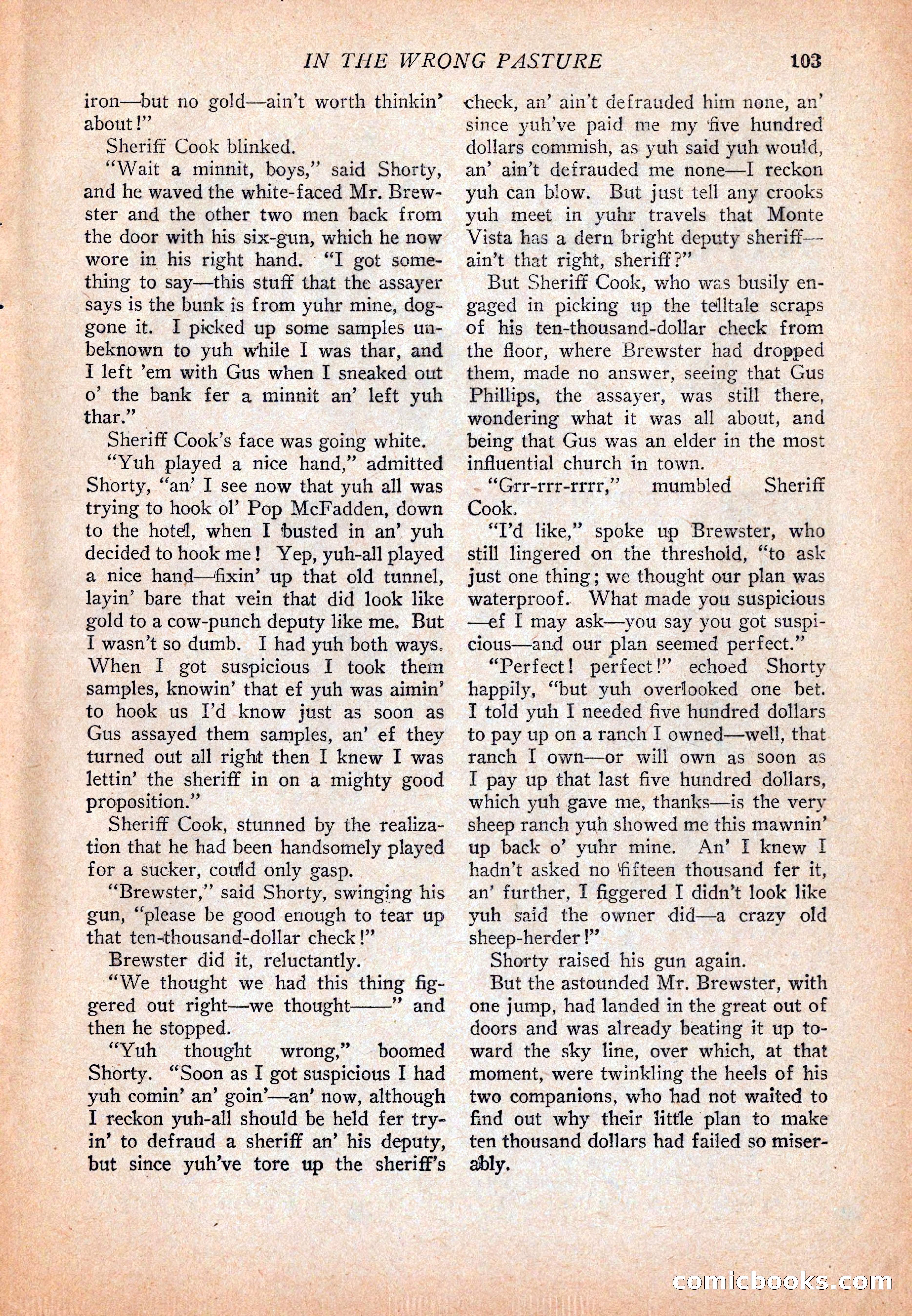 Western Story Magazine, December 13, 1924 — page 105 of 146