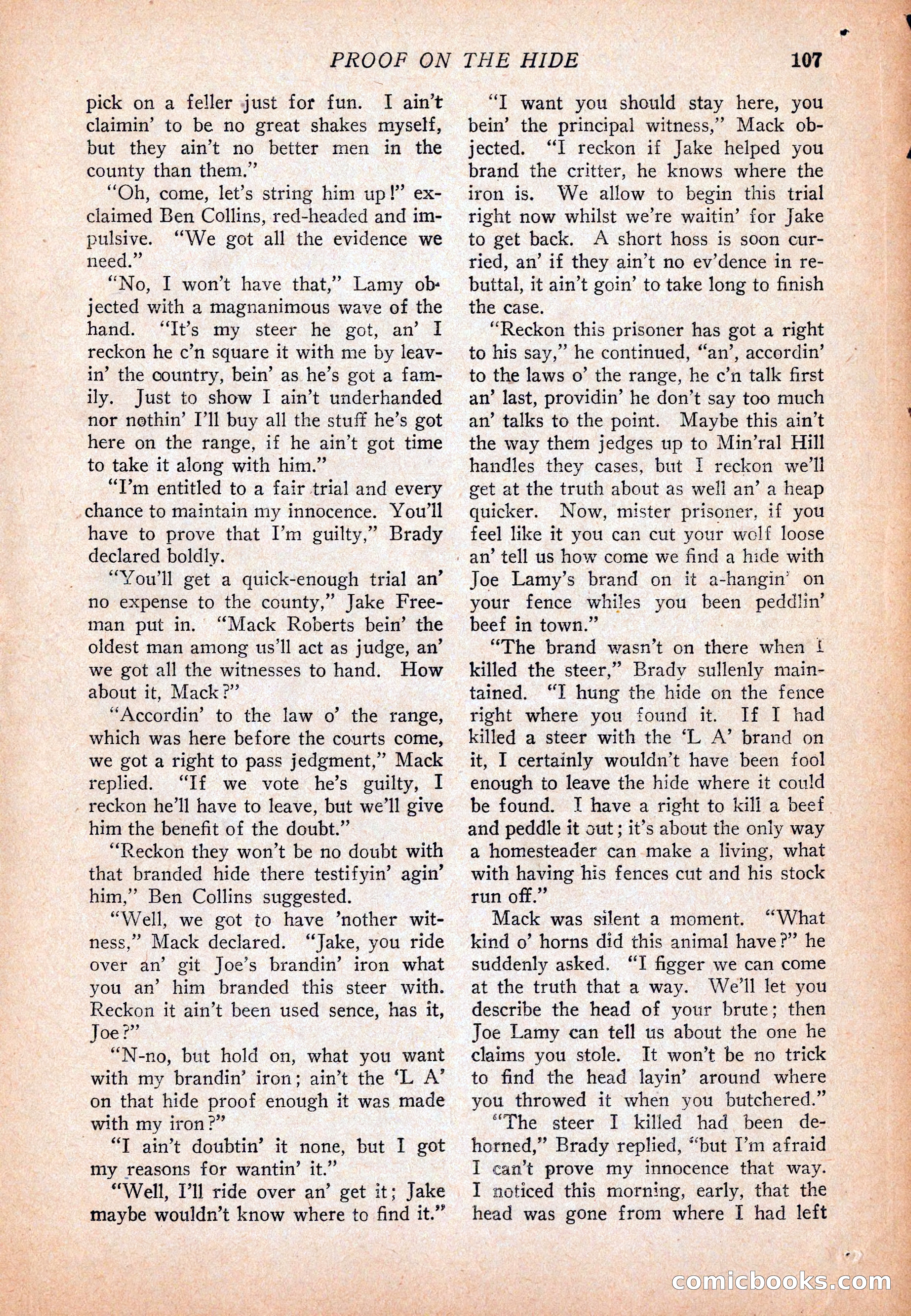 Western Story Magazine, December 13, 1924 — page 109 of 146