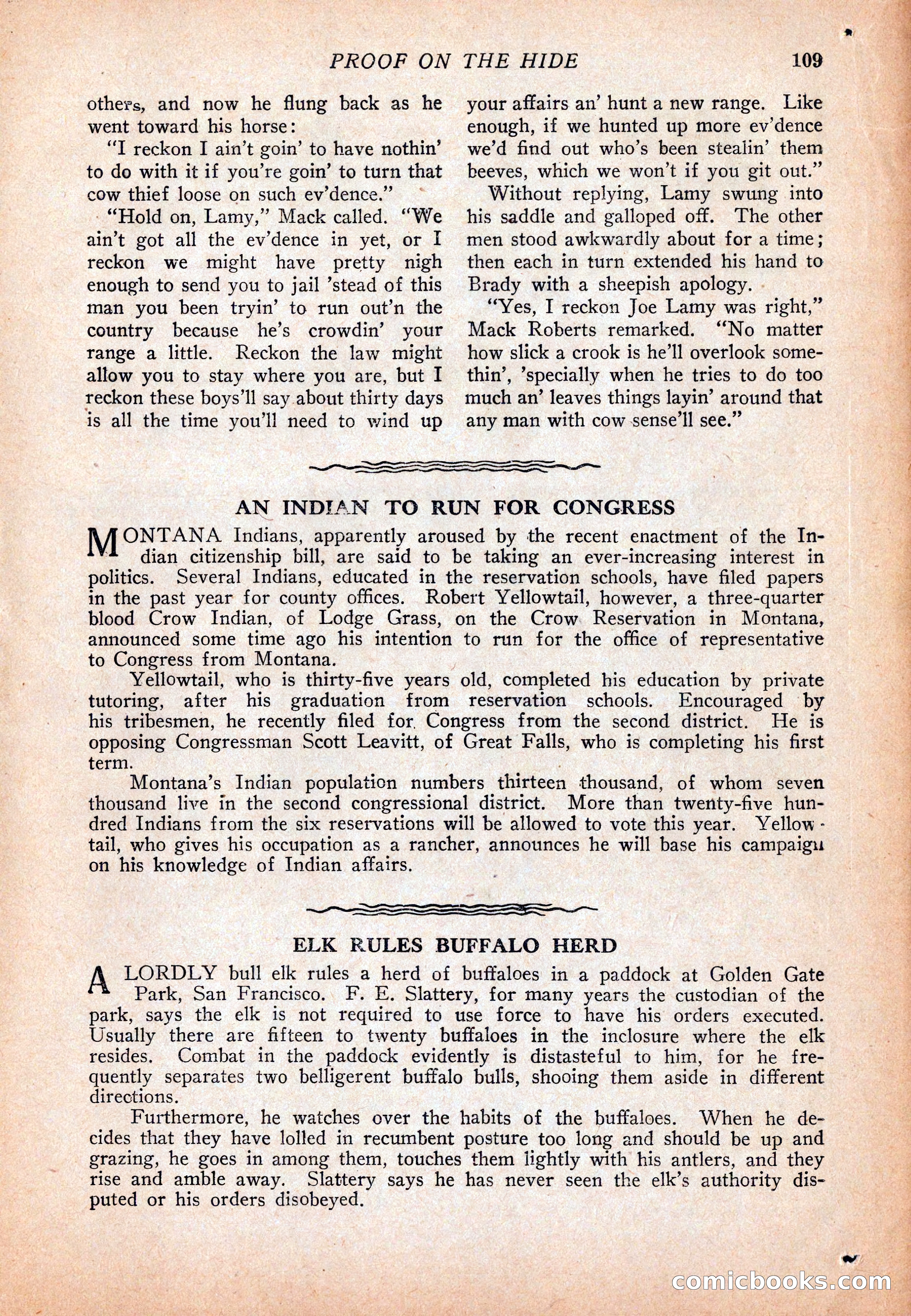 Western Story Magazine, December 13, 1924 — page 111 of 146
