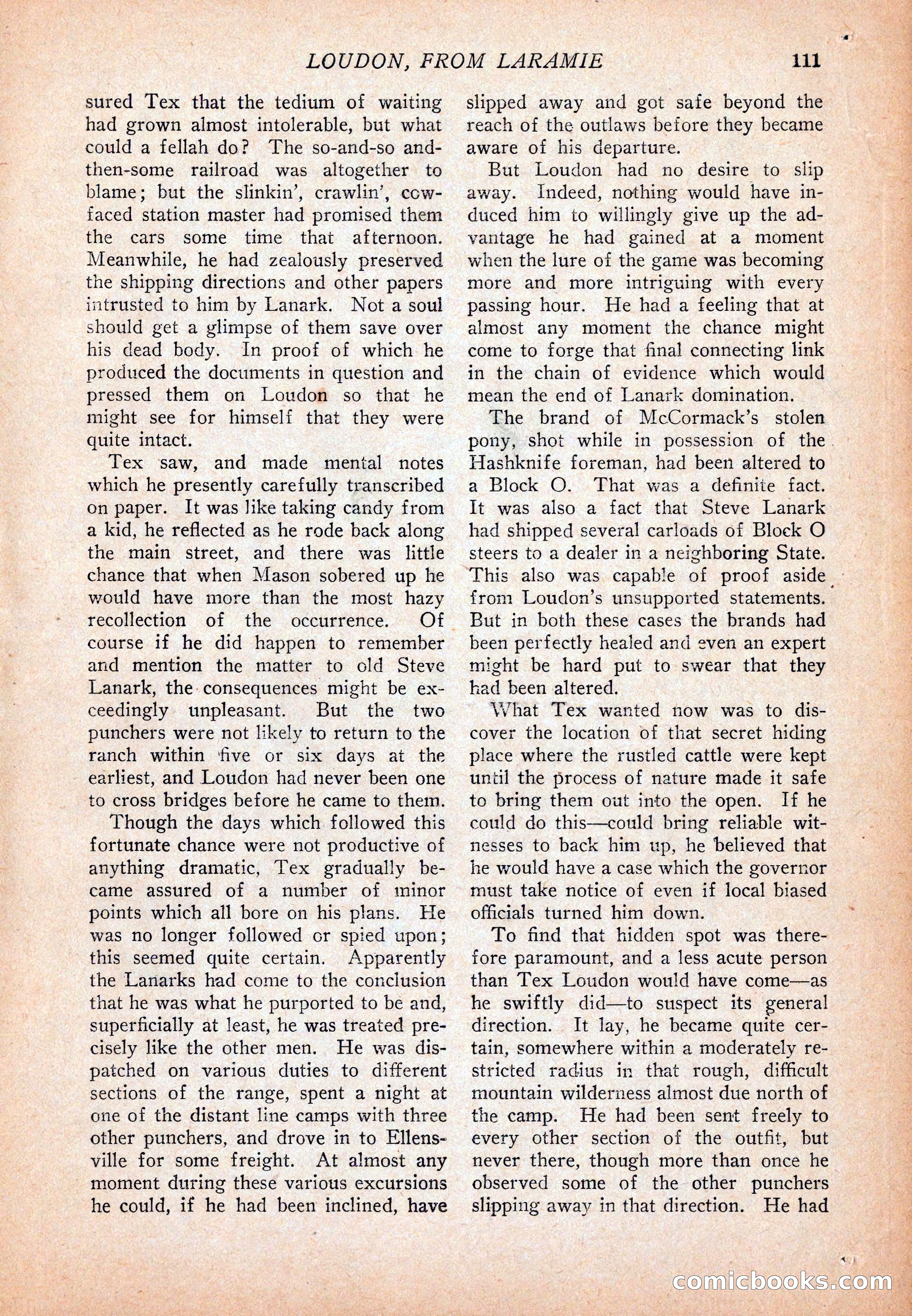Western Story Magazine, December 13, 1924 — page 113 of 146