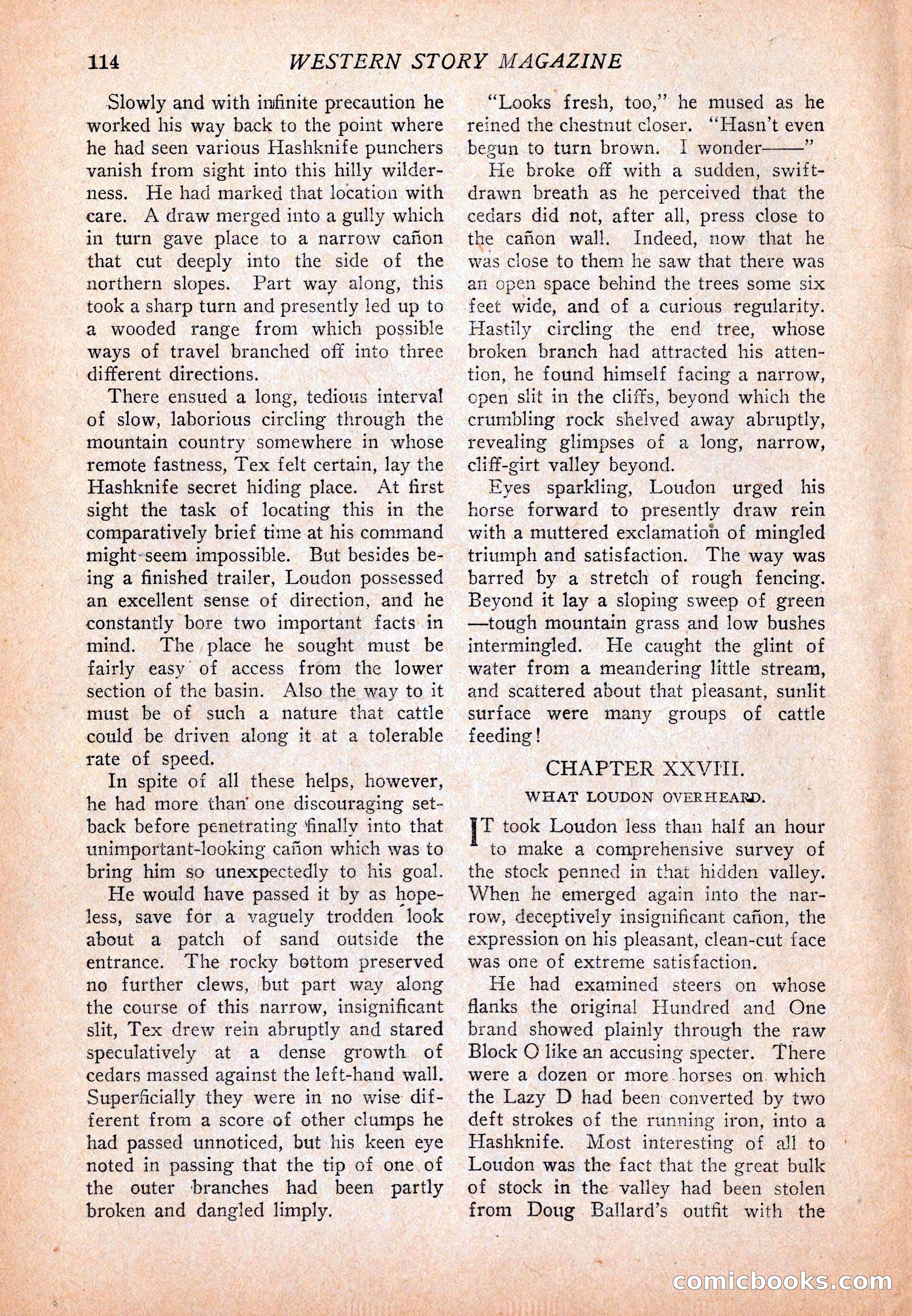Western Story Magazine, December 13, 1924 — page 116 of 146