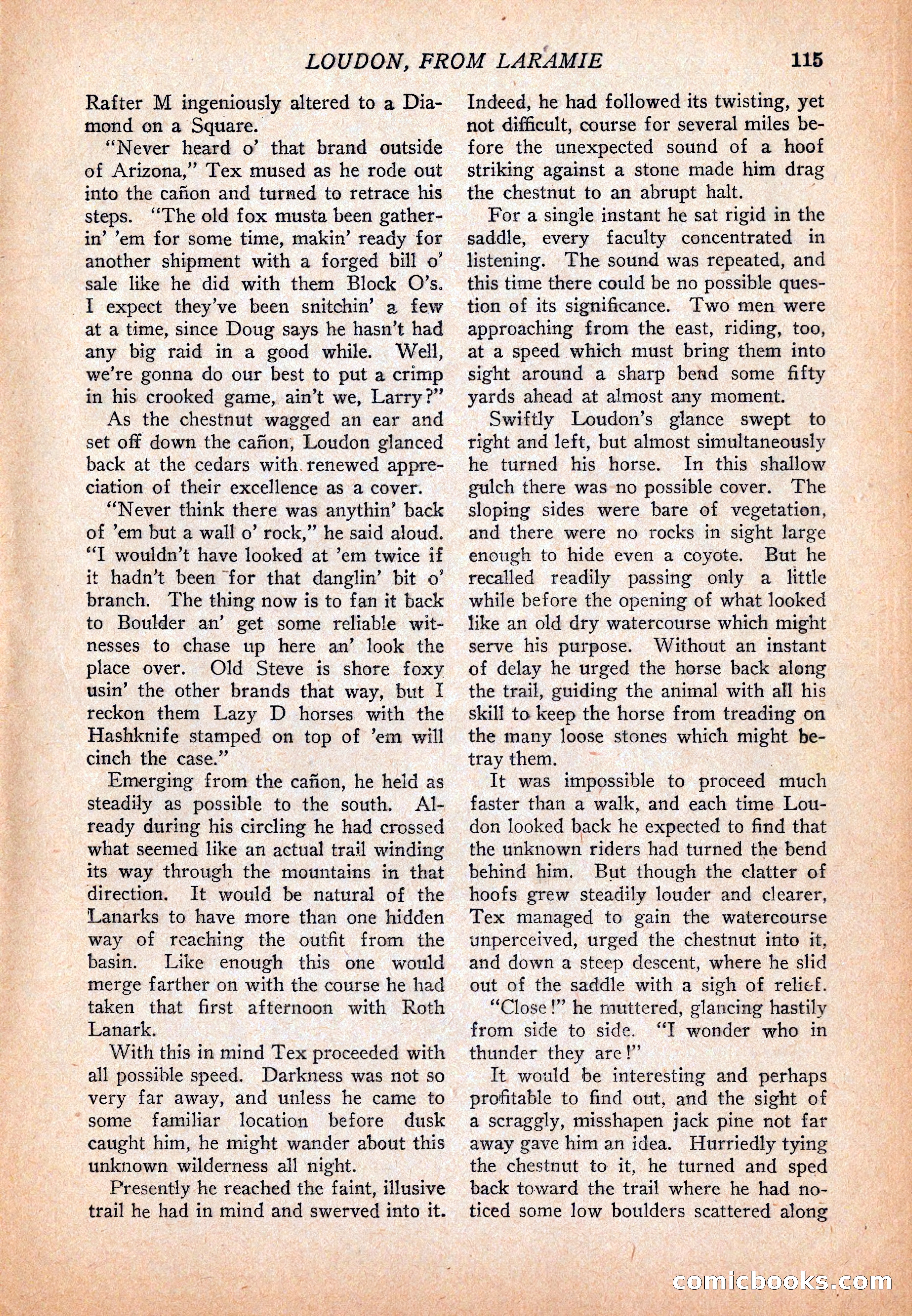 Western Story Magazine, December 13, 1924 — page 117 of 146