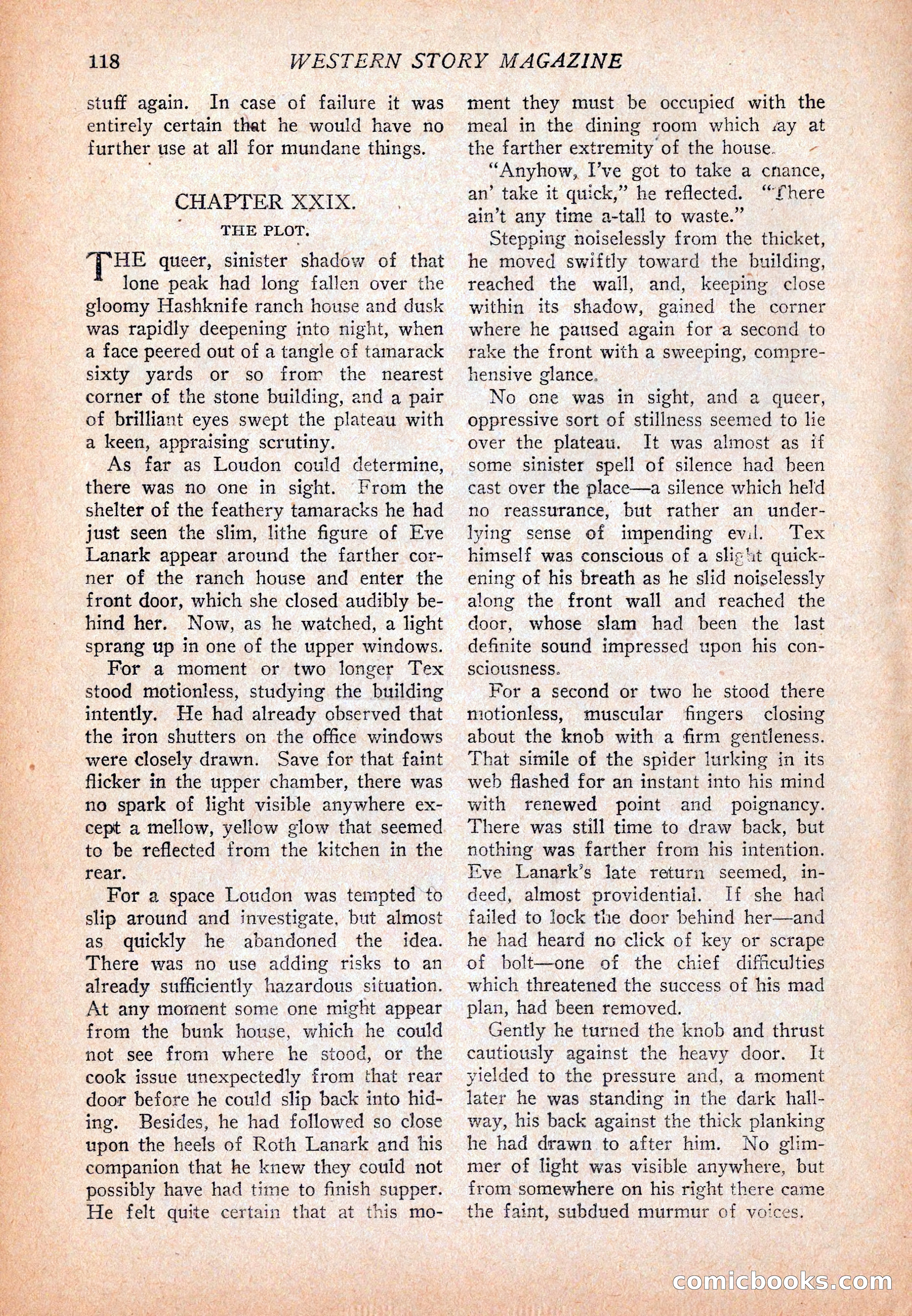 Western Story Magazine, December 13, 1924 — page 120 of 146