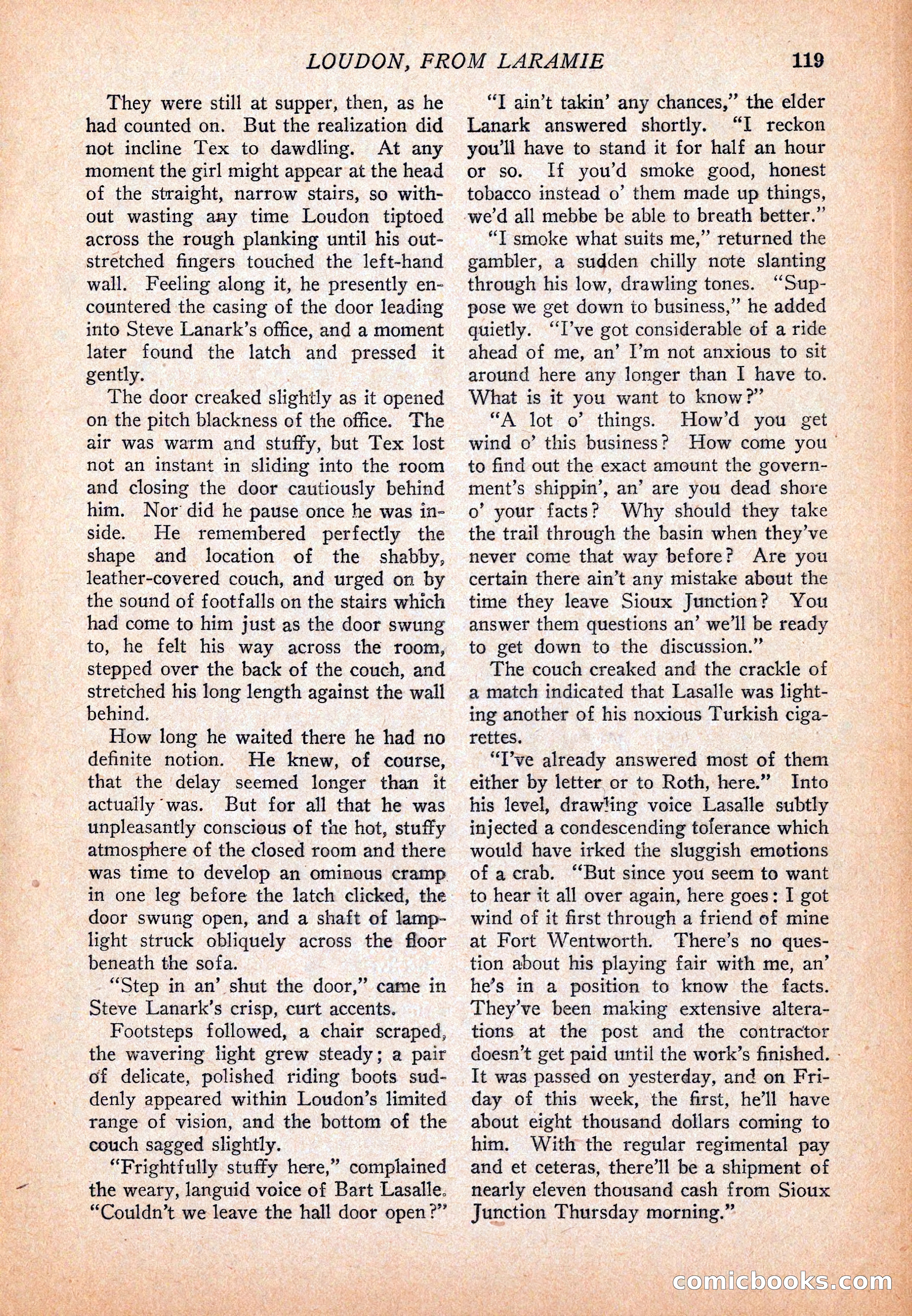 Western Story Magazine, December 13, 1924 — page 121 of 146