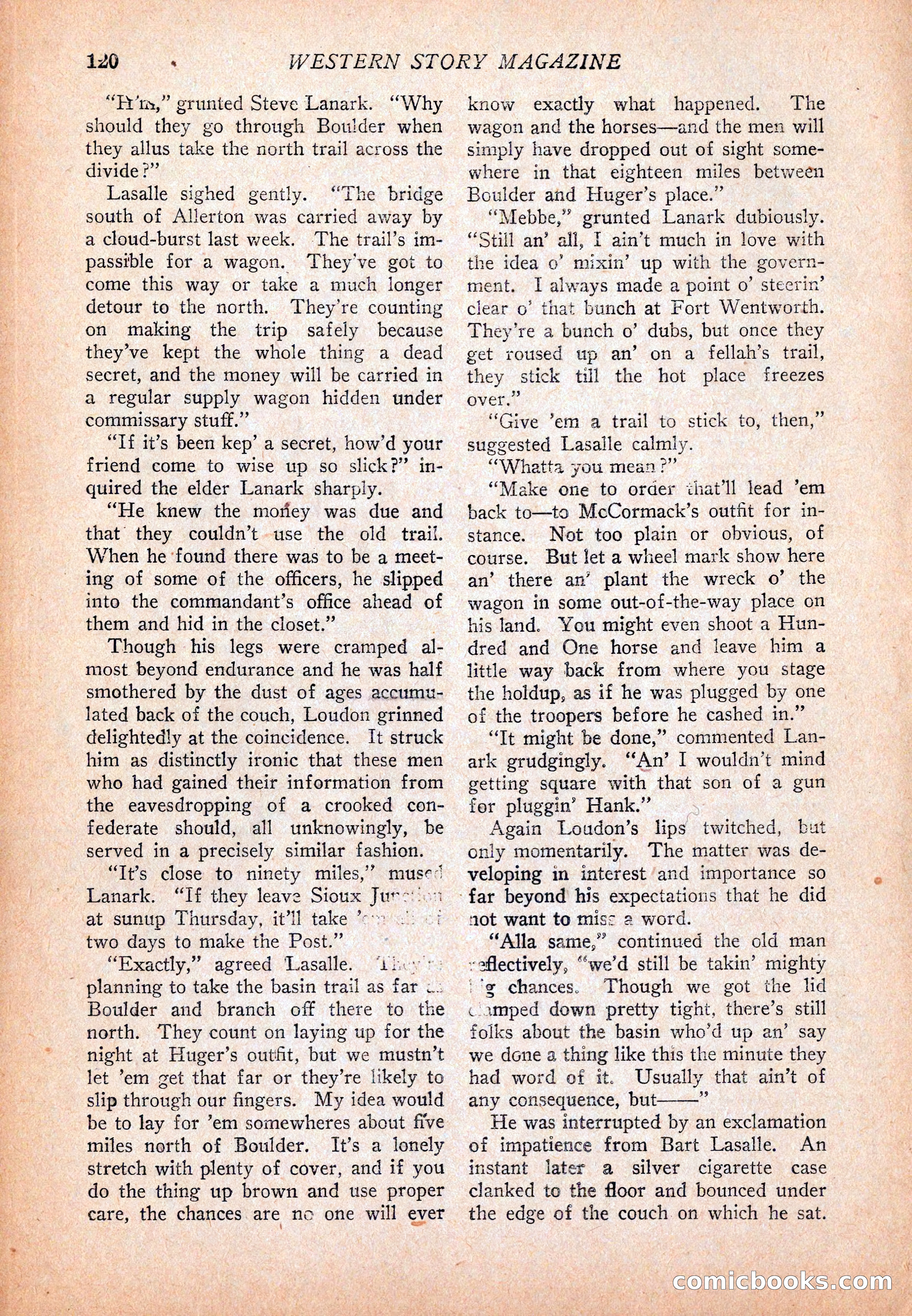 Western Story Magazine, December 13, 1924 — page 122 of 146