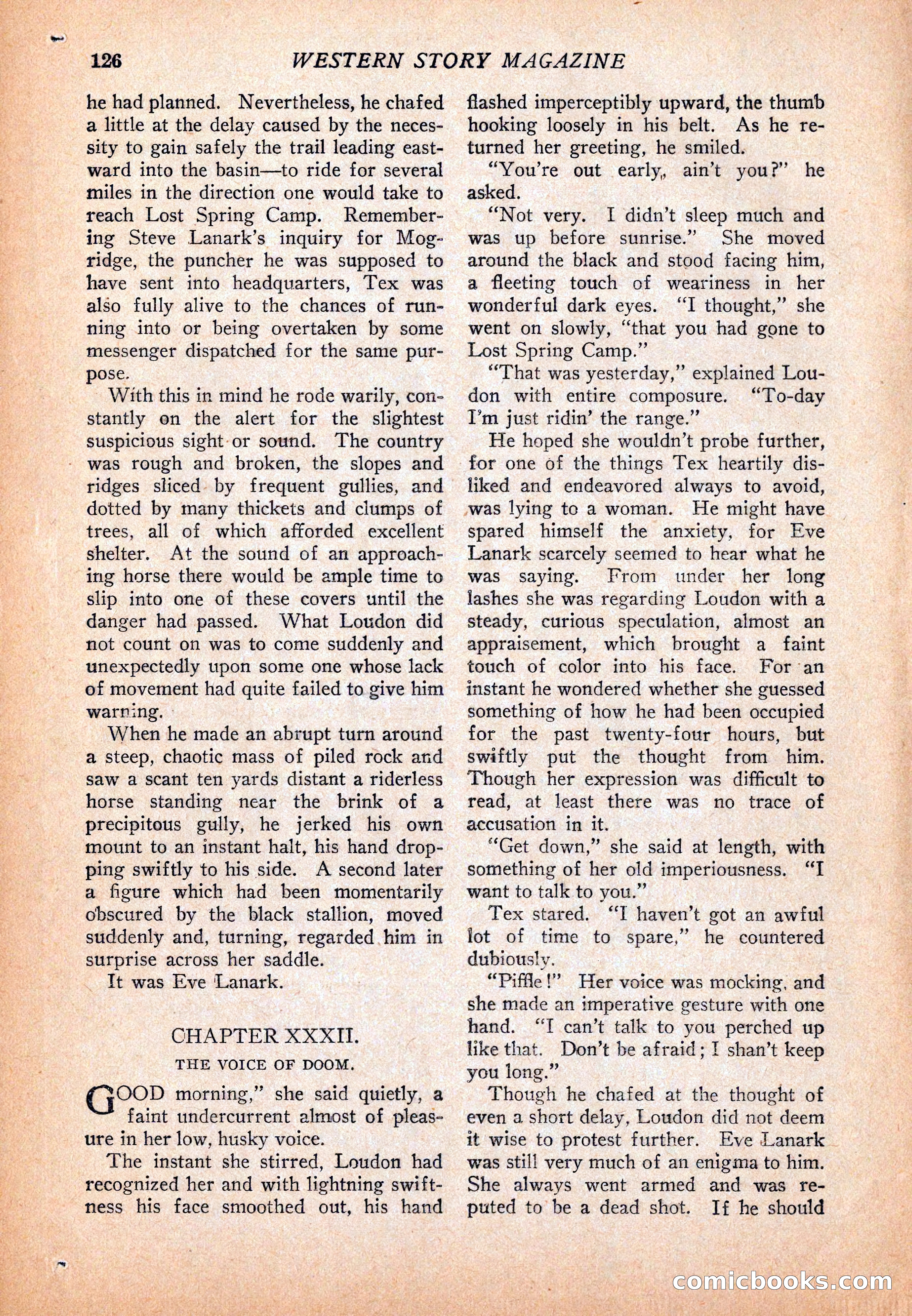 Western Story Magazine, December 13, 1924 — page 128 of 146