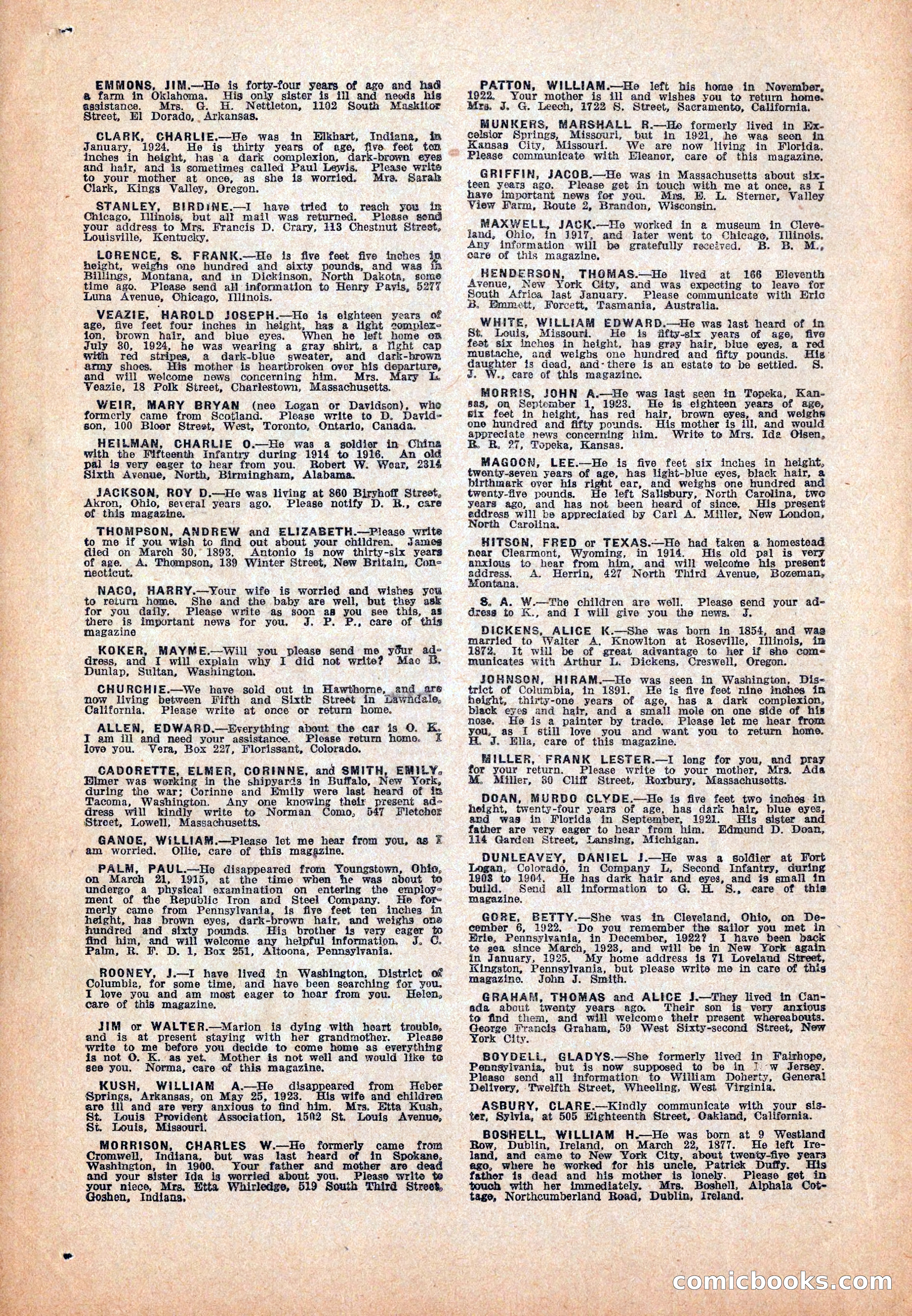 Western Story Magazine, December 13, 1924 — page 144 of 146