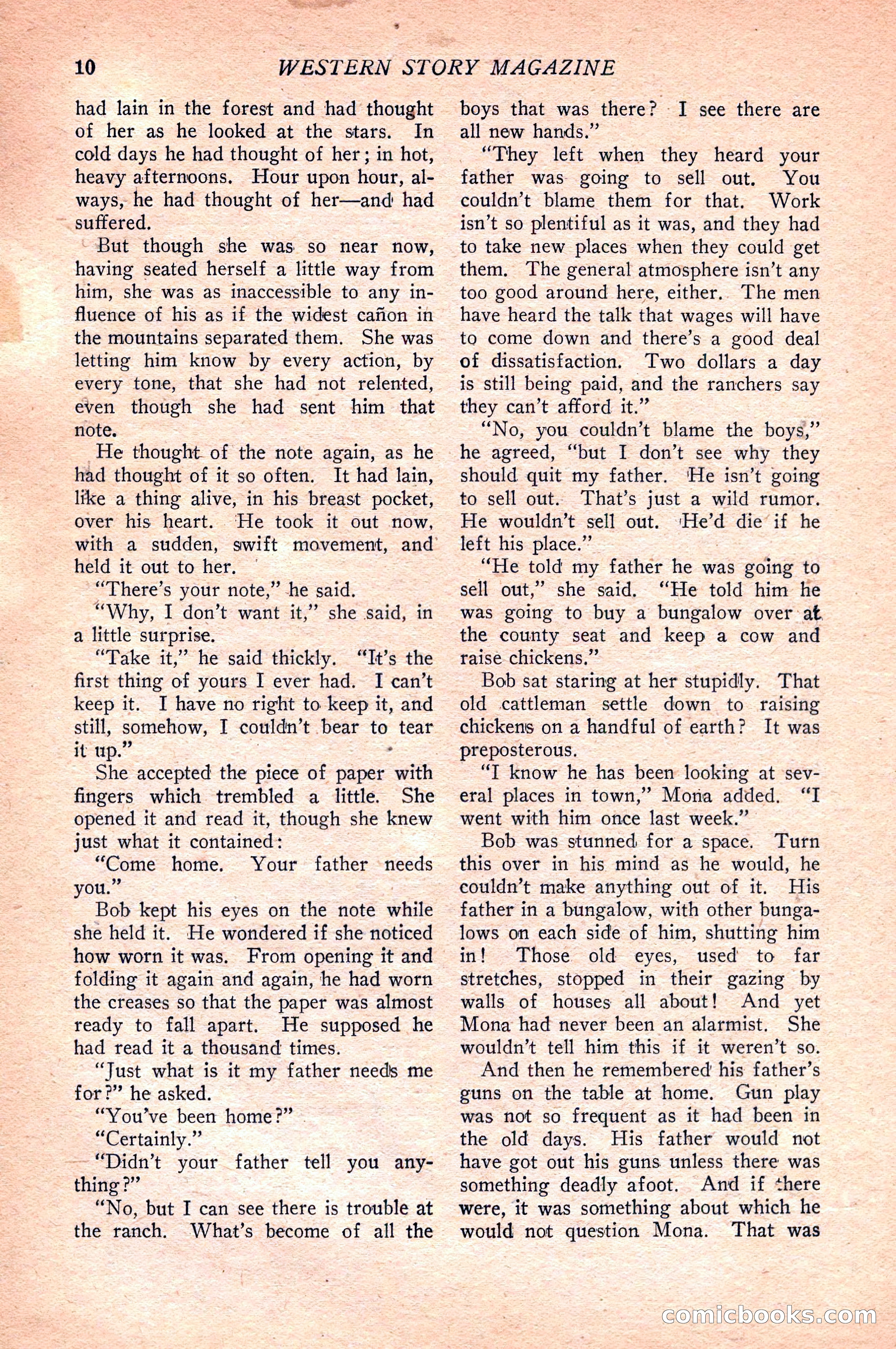 Western Story Magazine — page 12 of 148