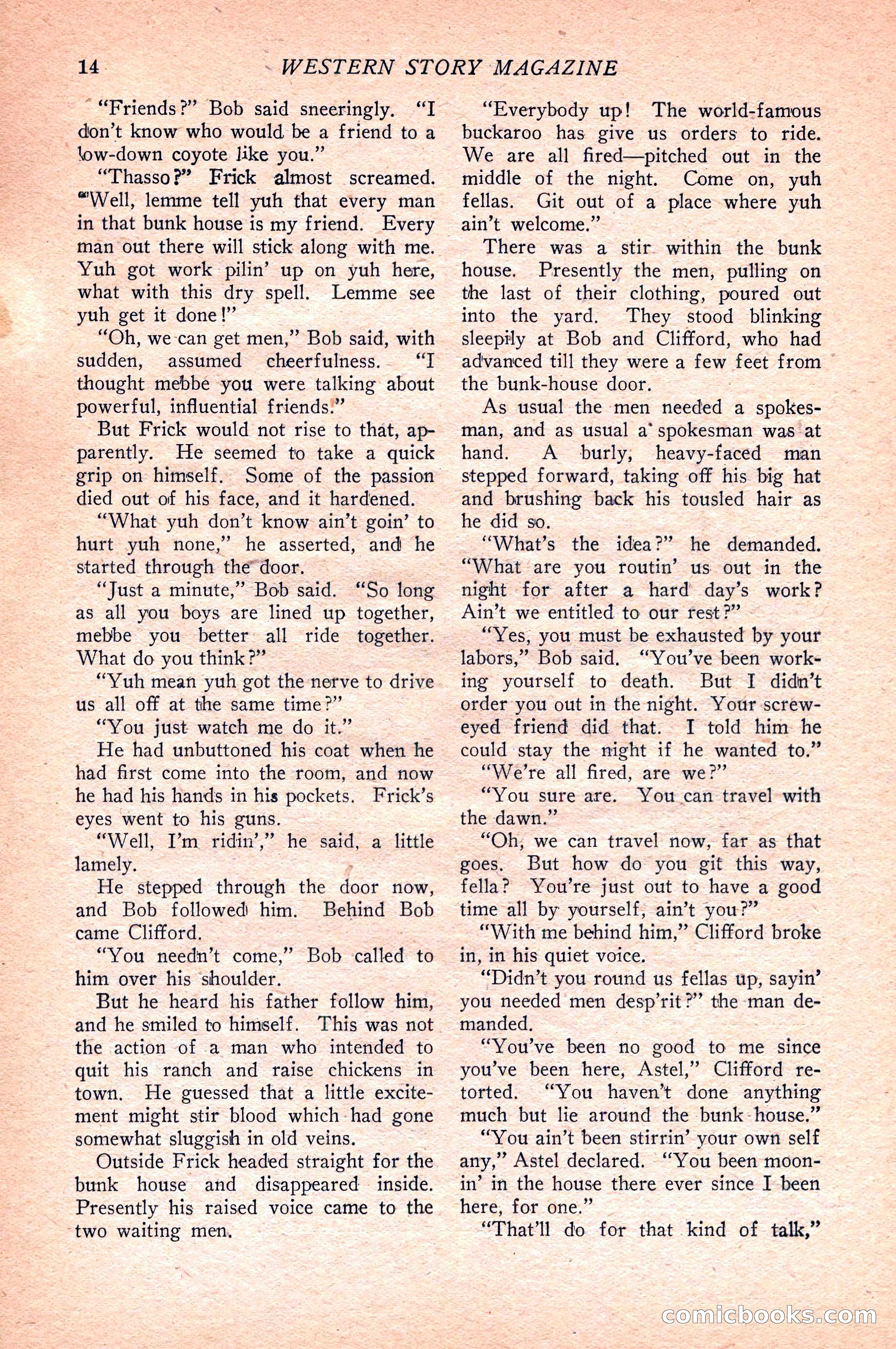 Western Story Magazine — page 16 of 148