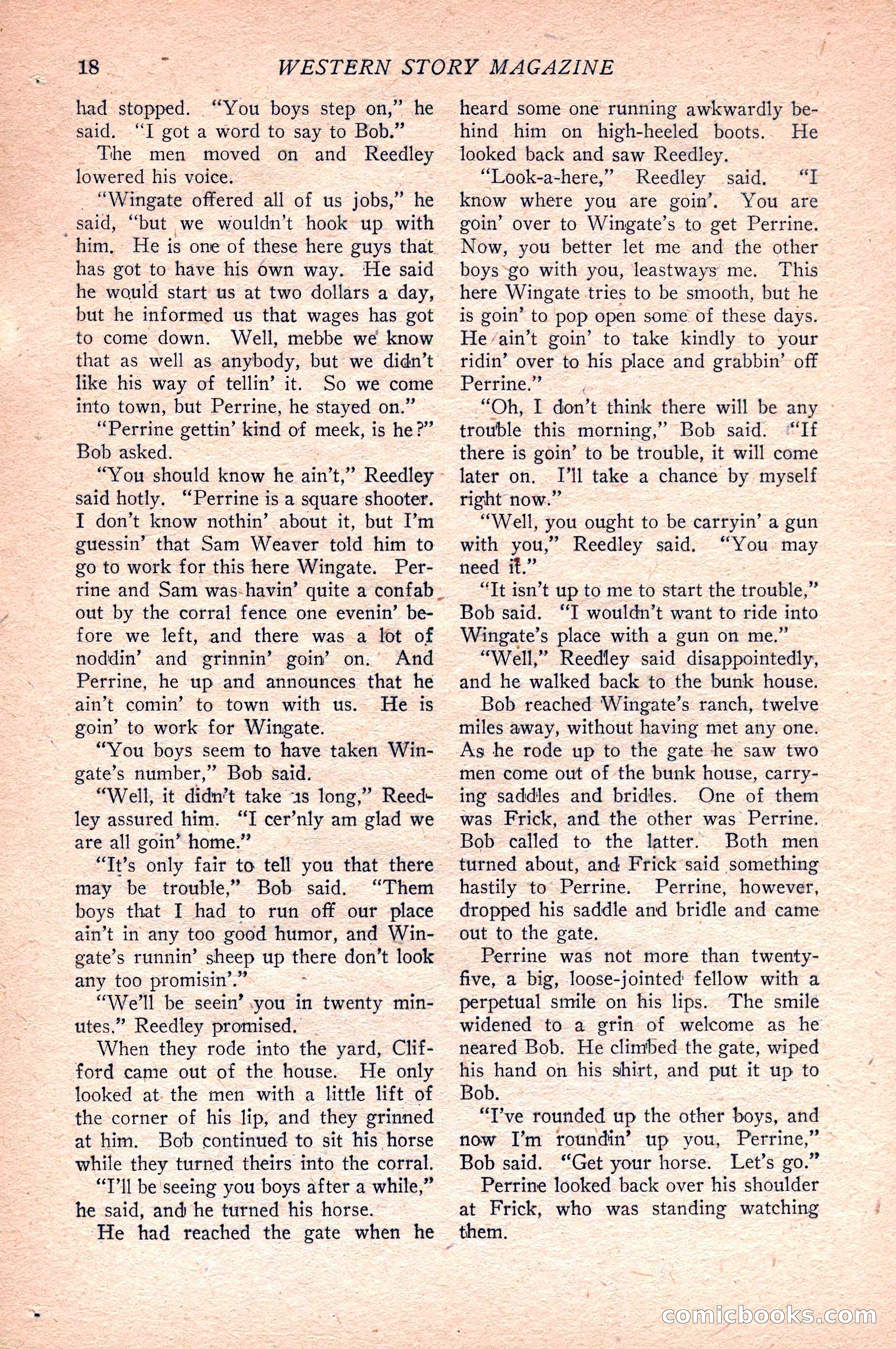Western Story Magazine — page 20 of 148