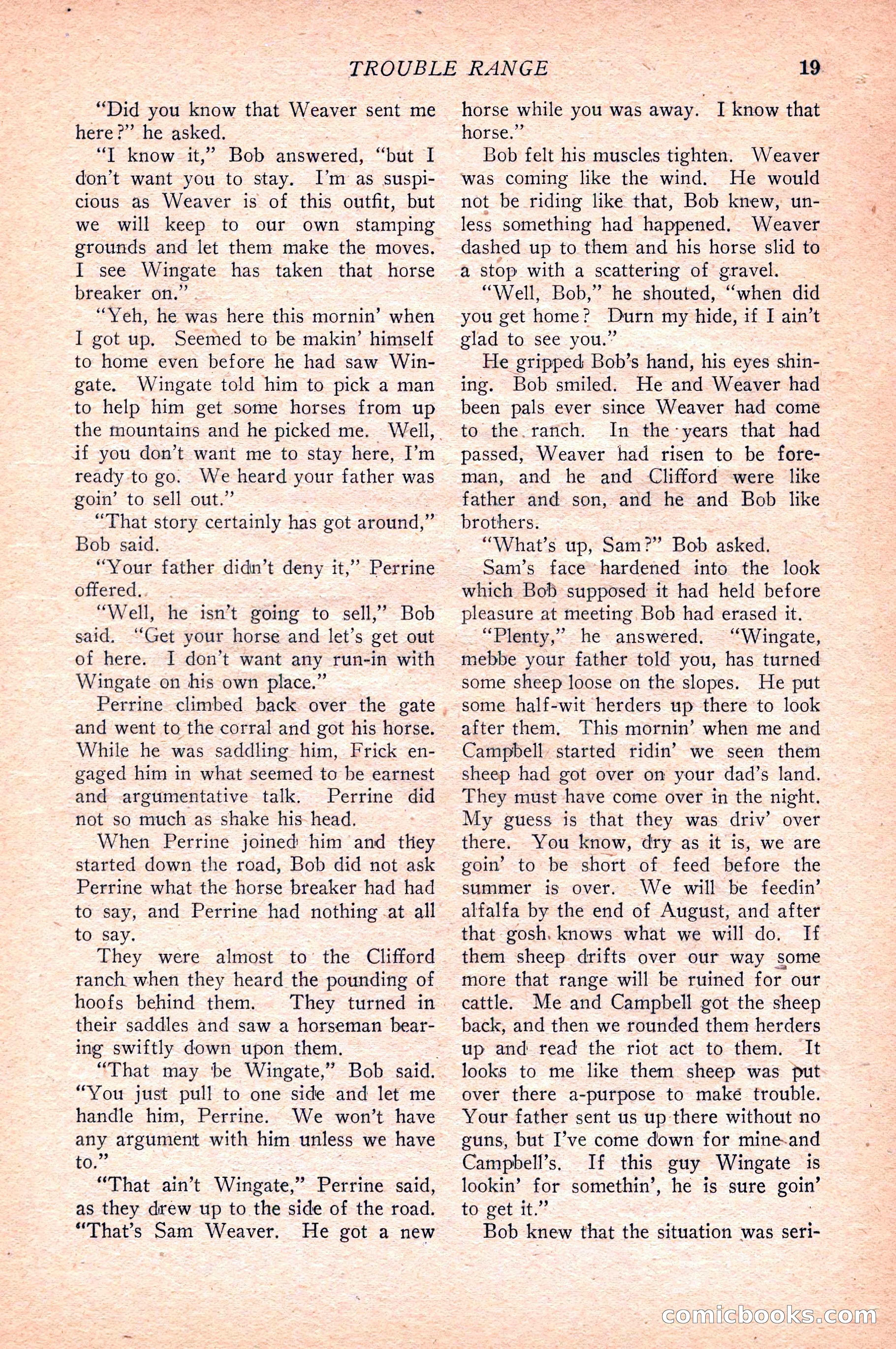 Western Story Magazine — page 21 of 148