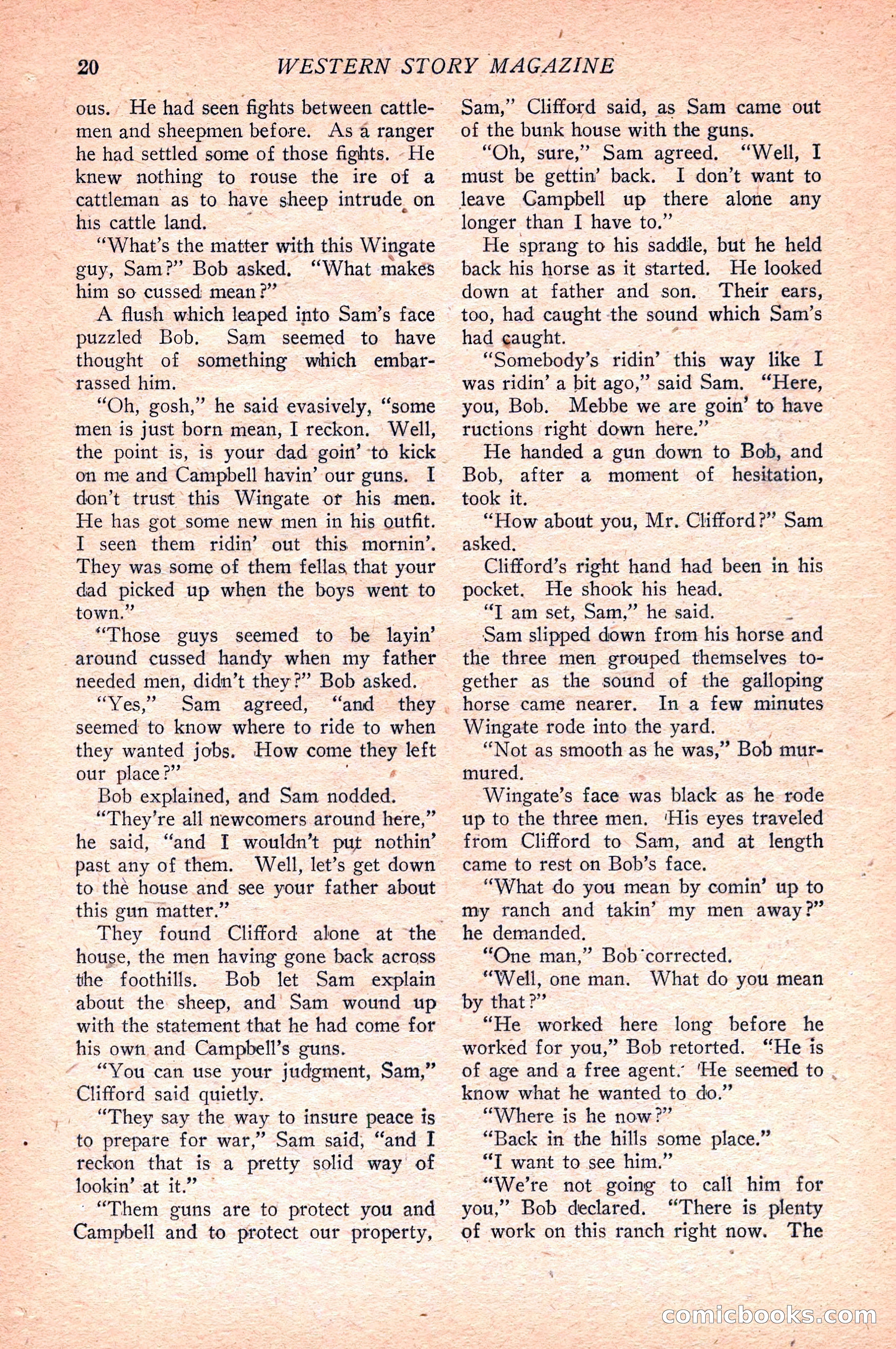 Western Story Magazine — page 22 of 148