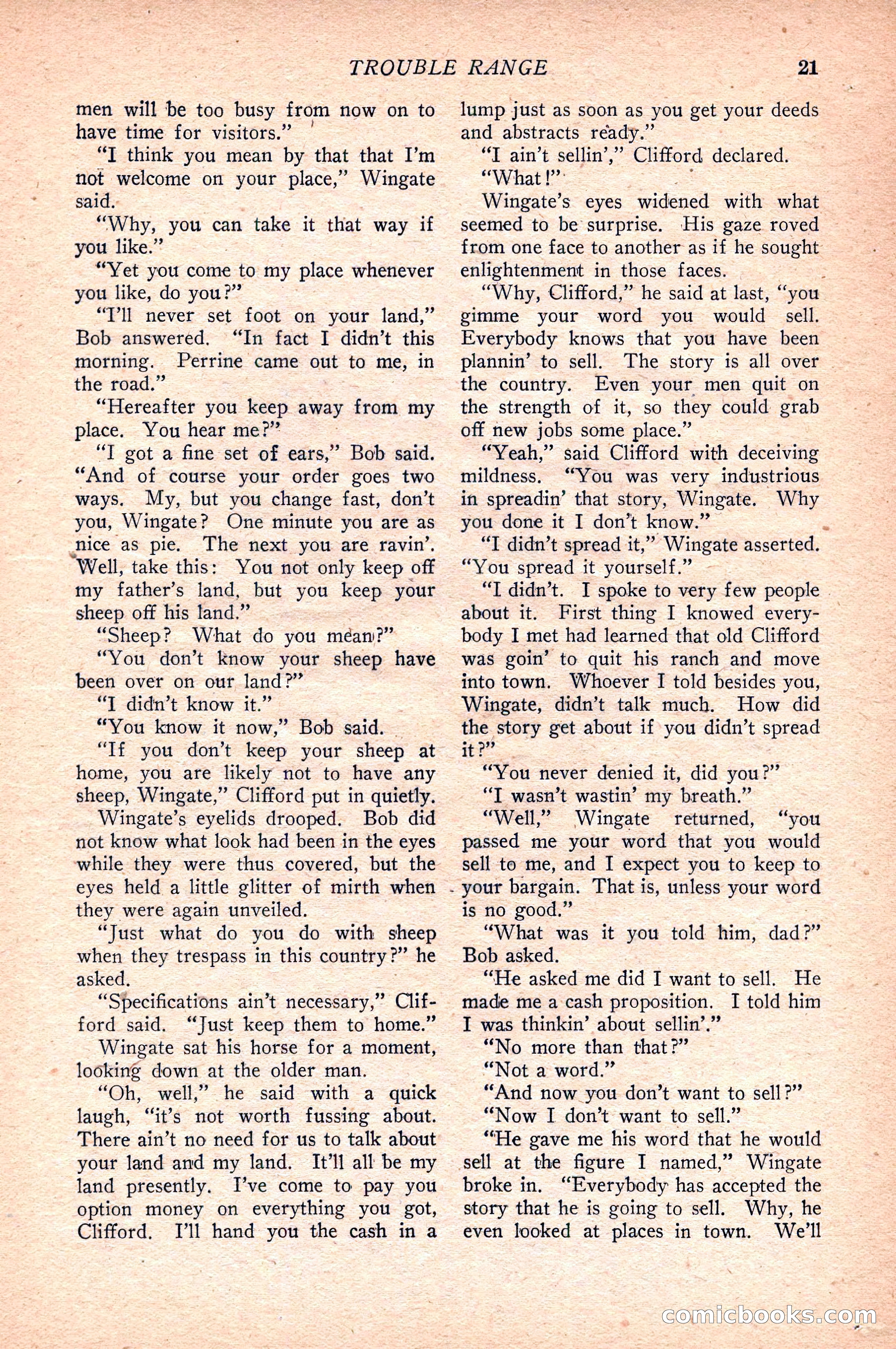 Western Story Magazine — page 23 of 148