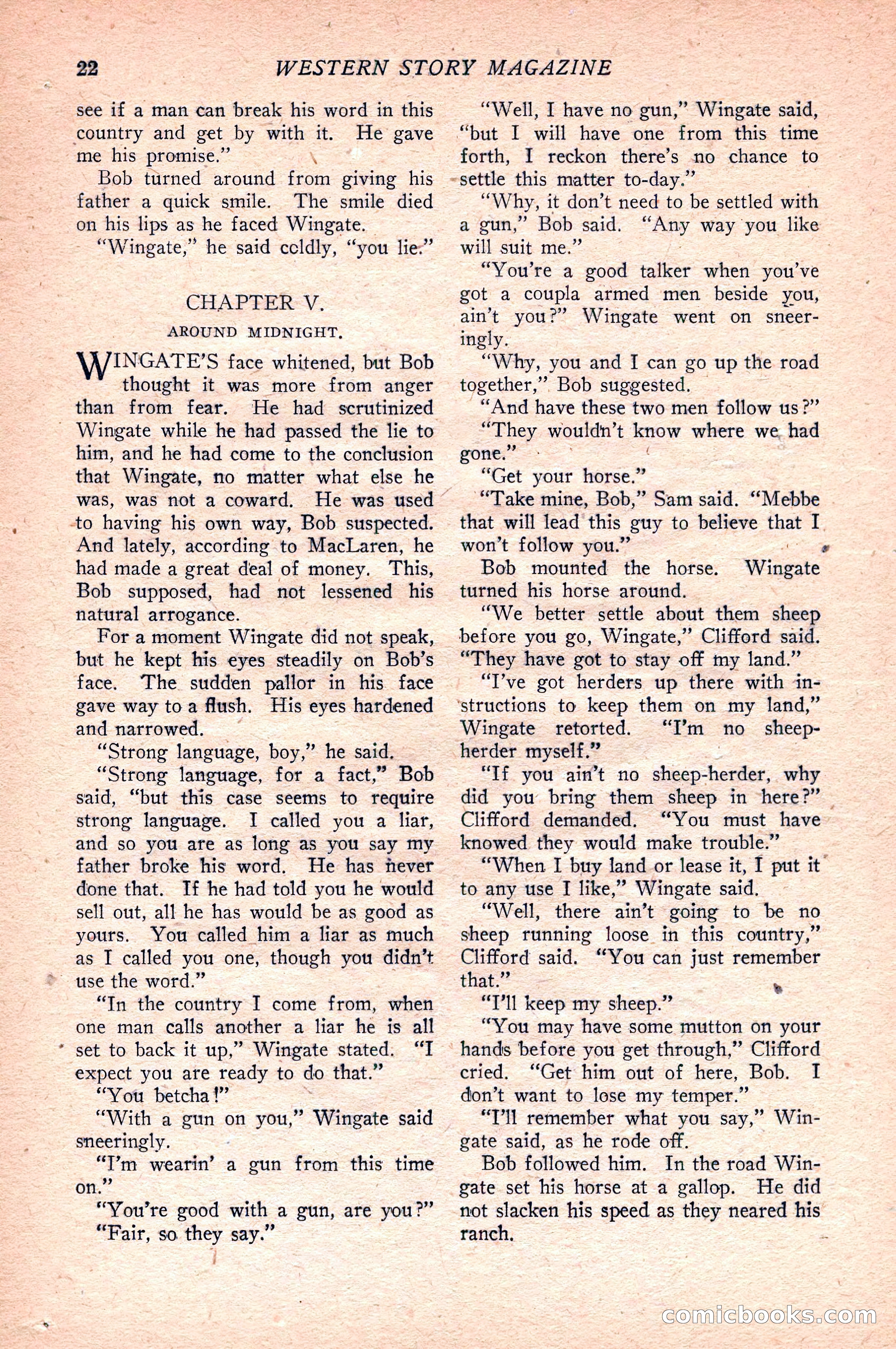 Western Story Magazine — page 24 of 148