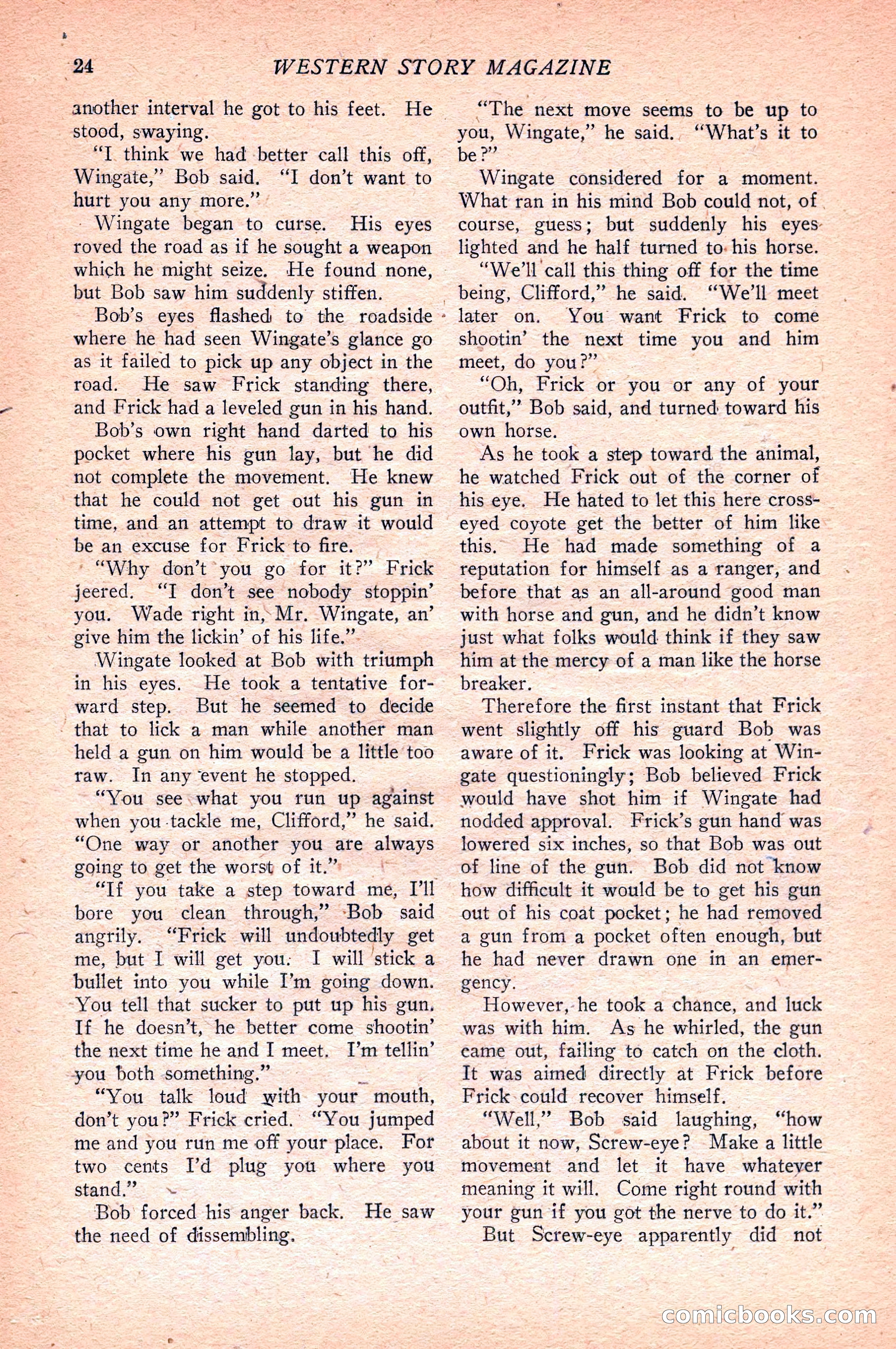 Western Story Magazine — page 26 of 148