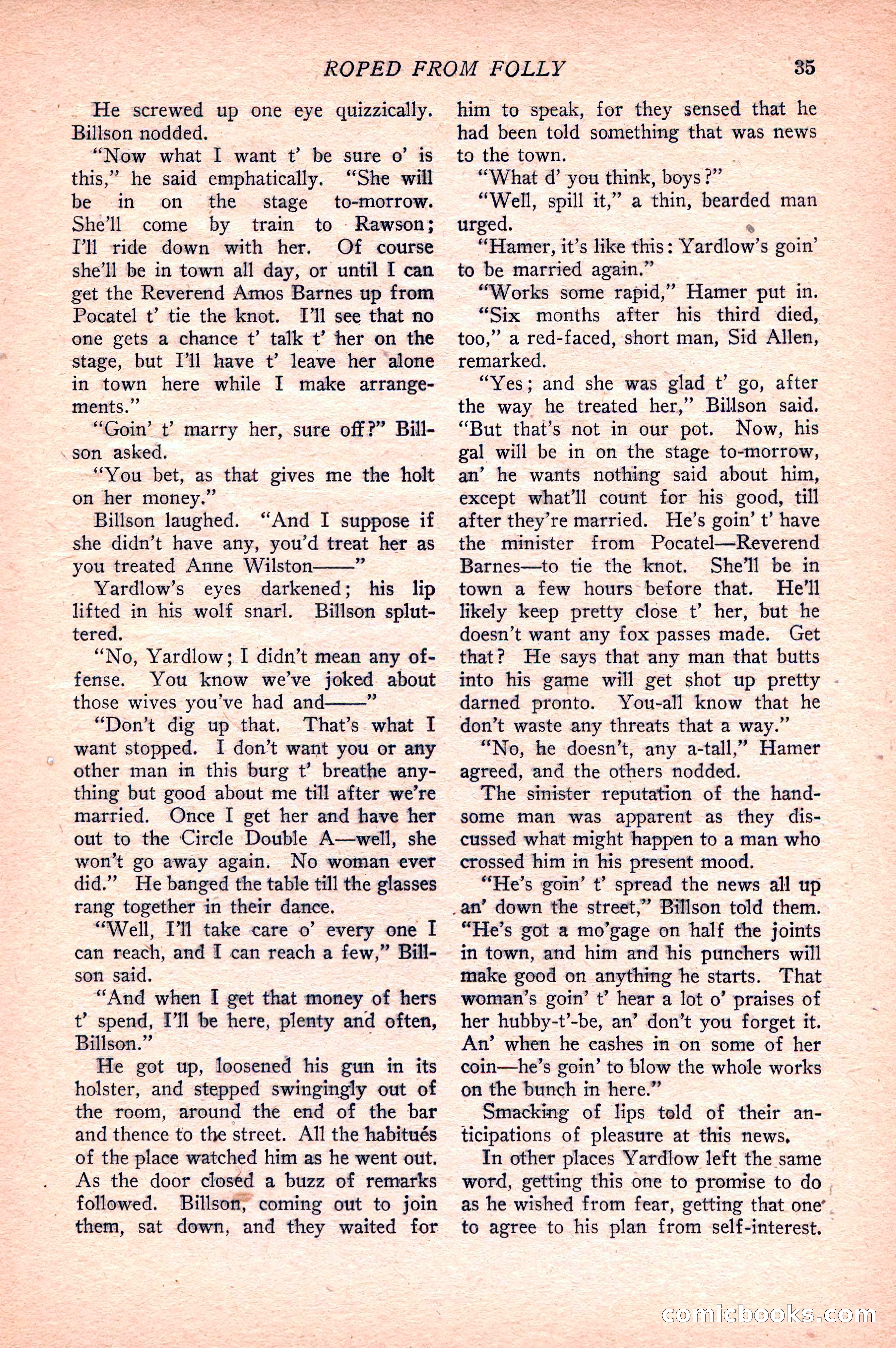 Western Story Magazine — page 37 of 148