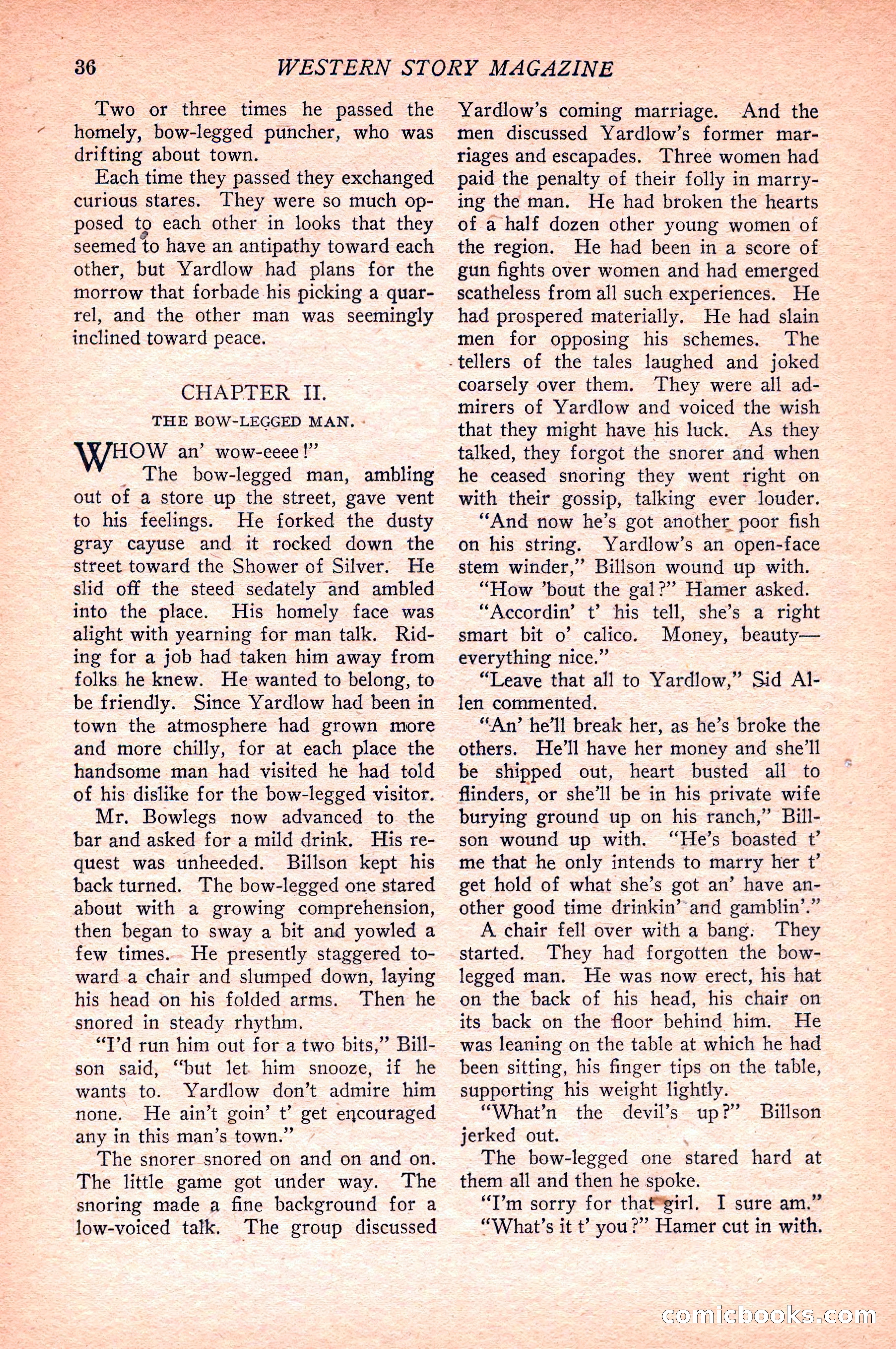 Western Story Magazine — page 38 of 148
