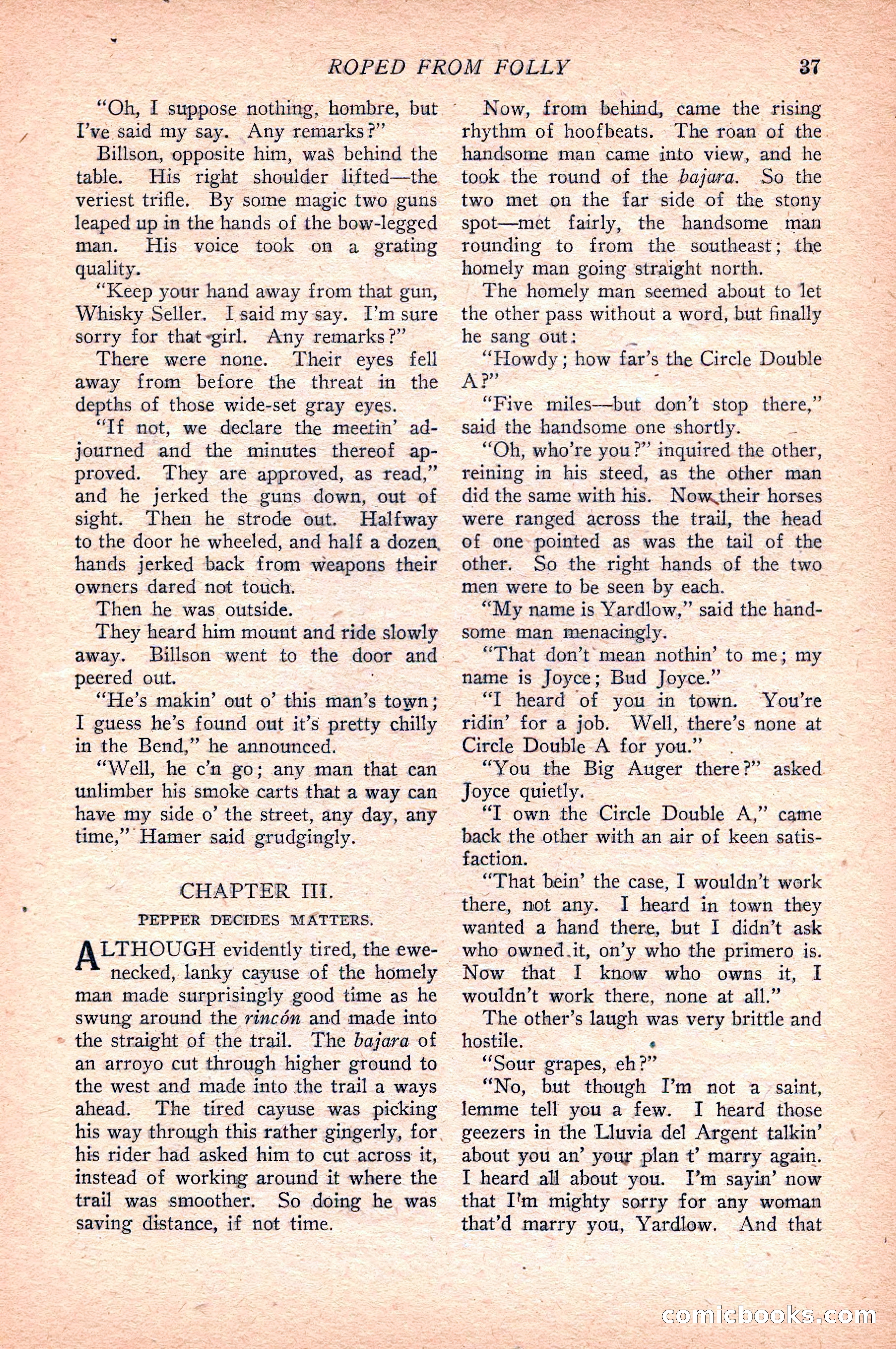 Western Story Magazine — page 39 of 148