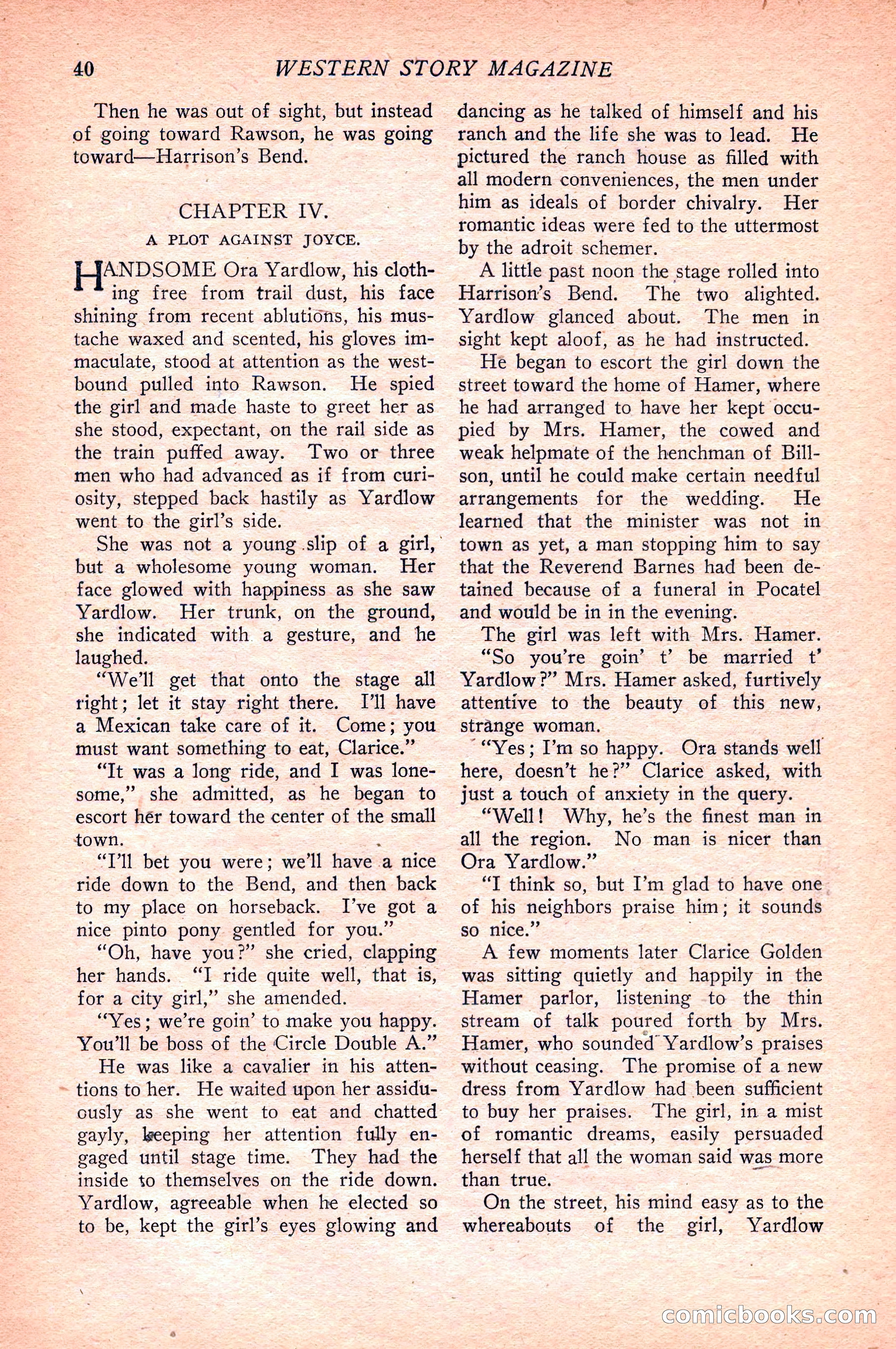 Western Story Magazine — page 42 of 148