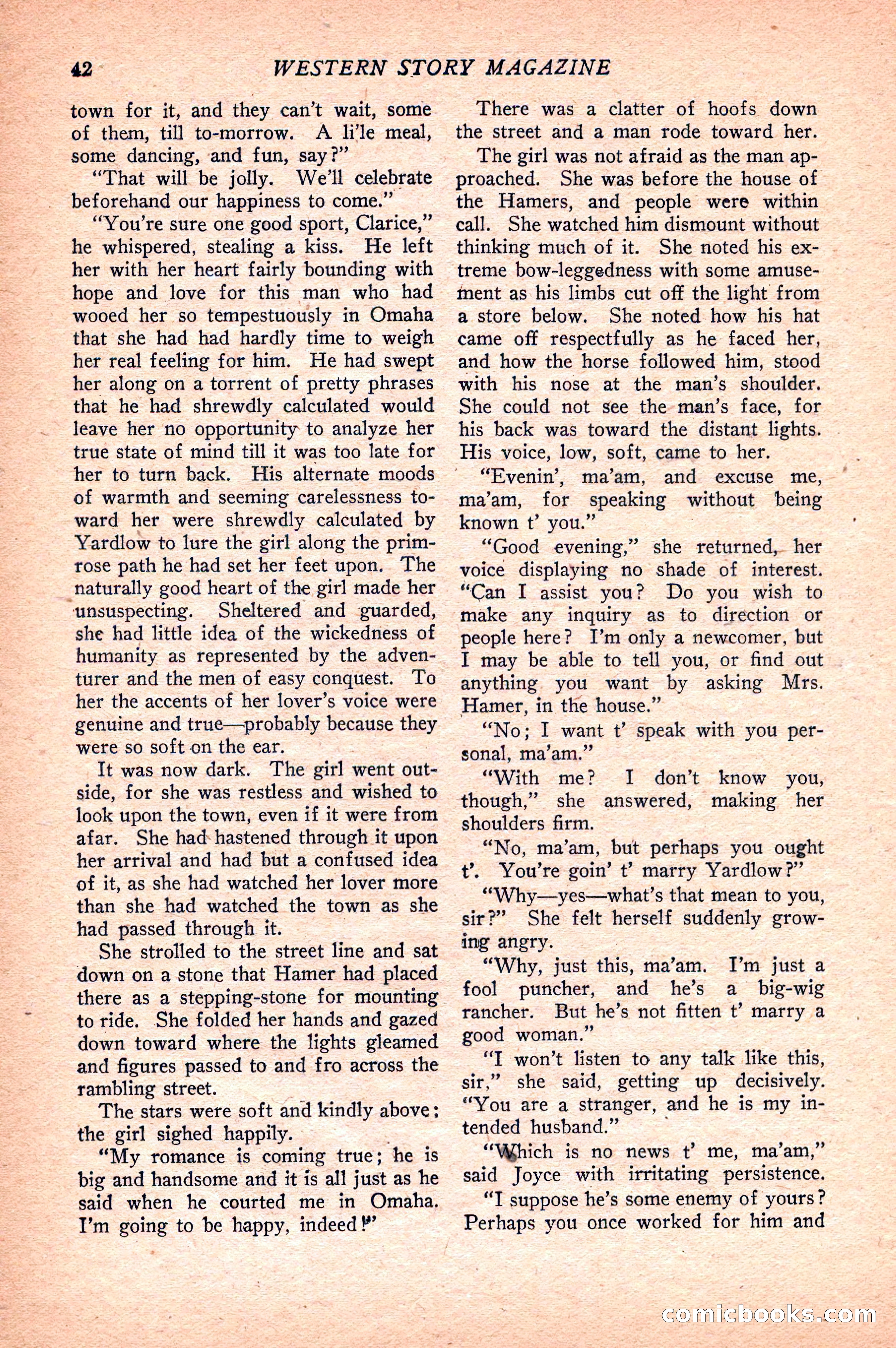 Western Story Magazine — page 44 of 148