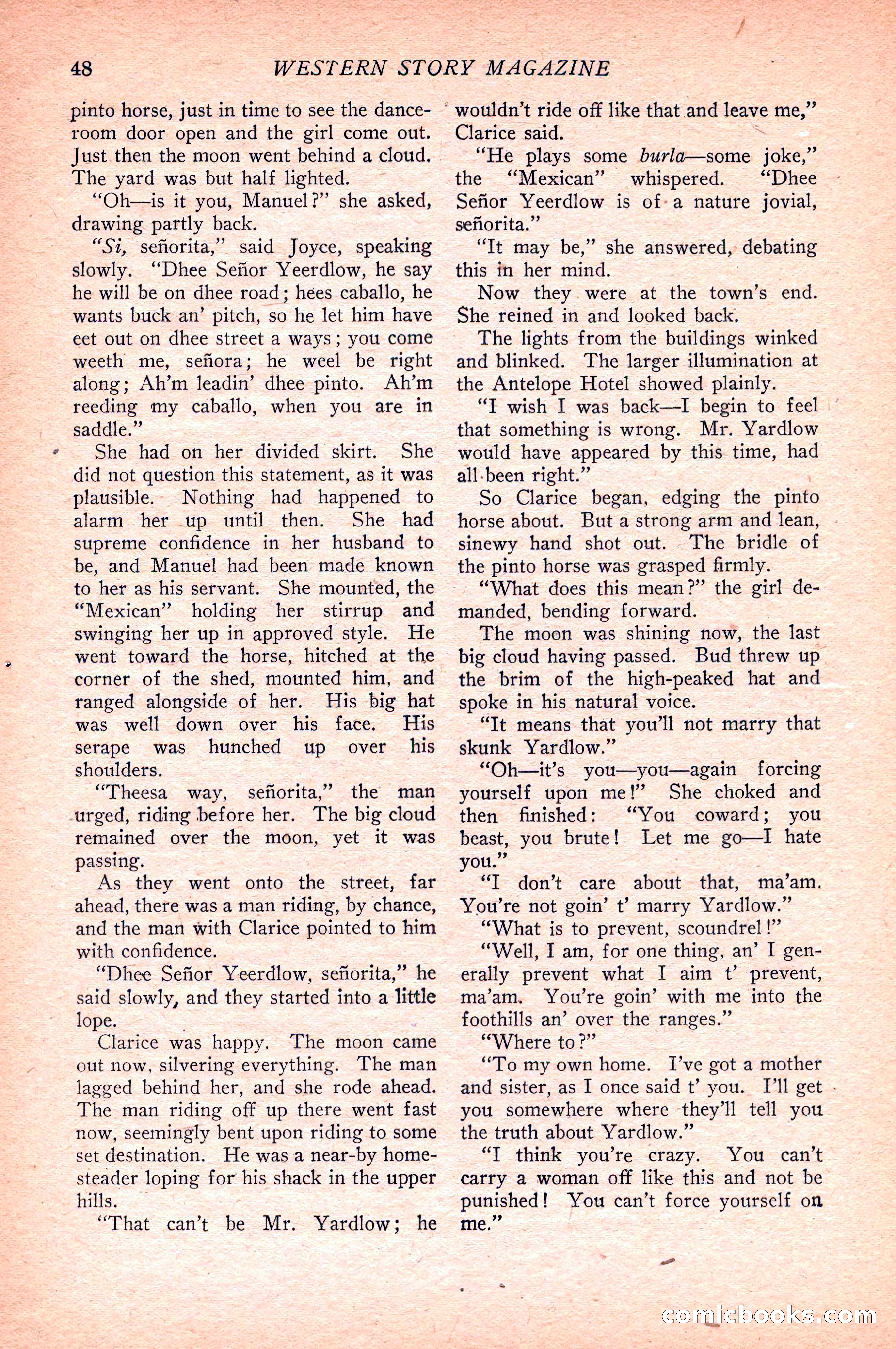 Western Story Magazine — page 50 of 148