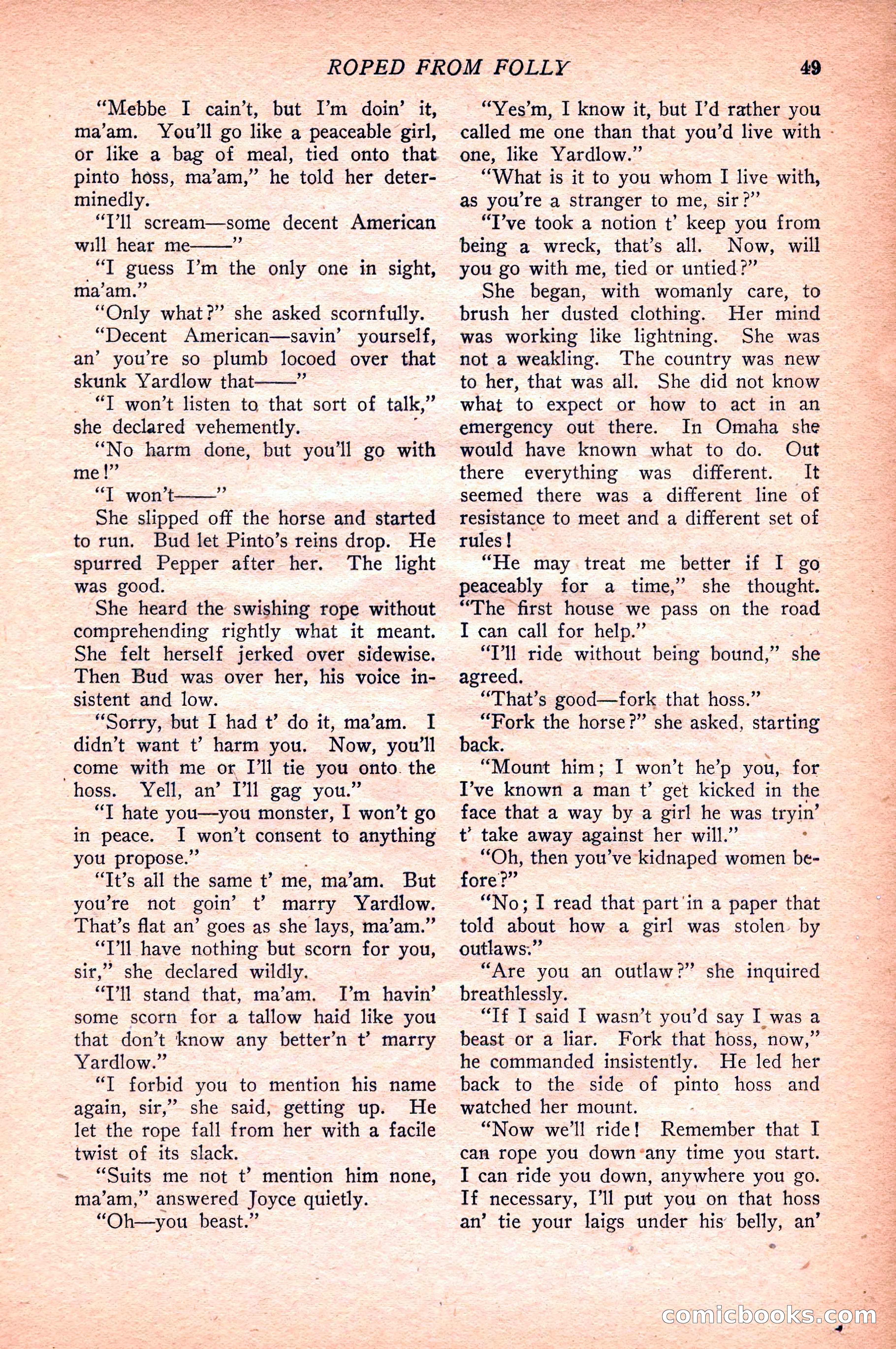Western Story Magazine — page 51 of 148