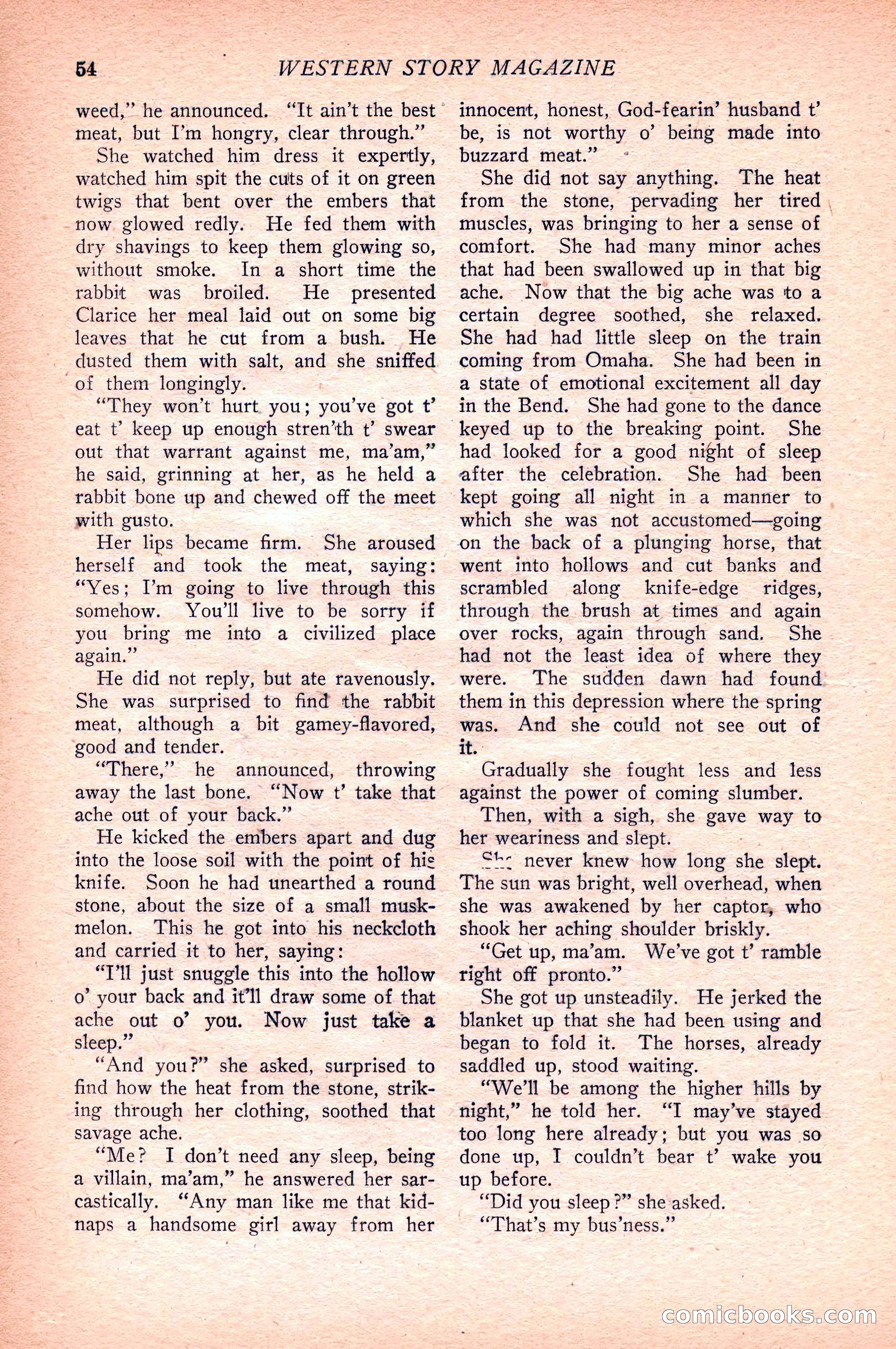 Western Story Magazine — page 56 of 148