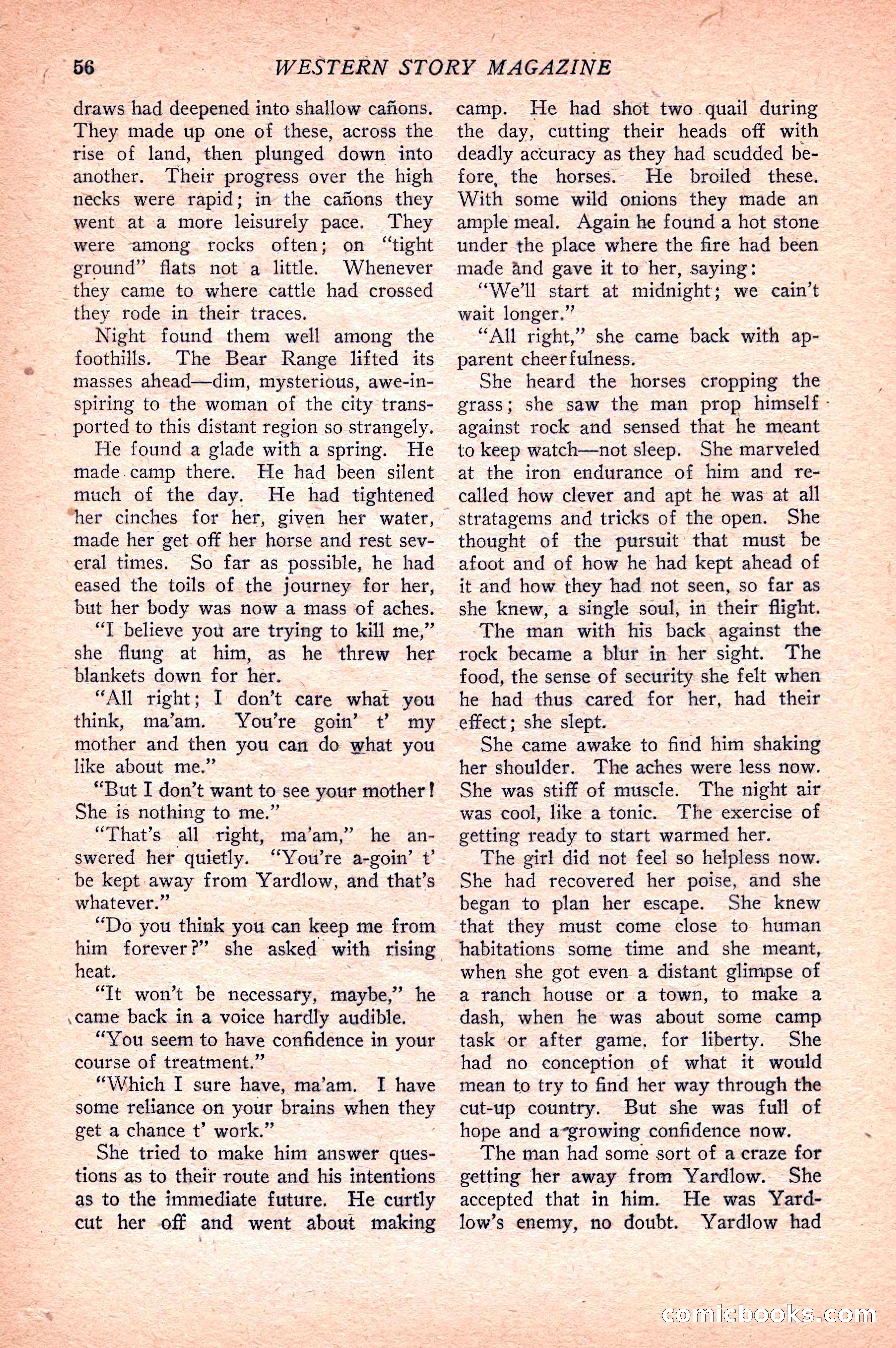 Western Story Magazine — page 58 of 148