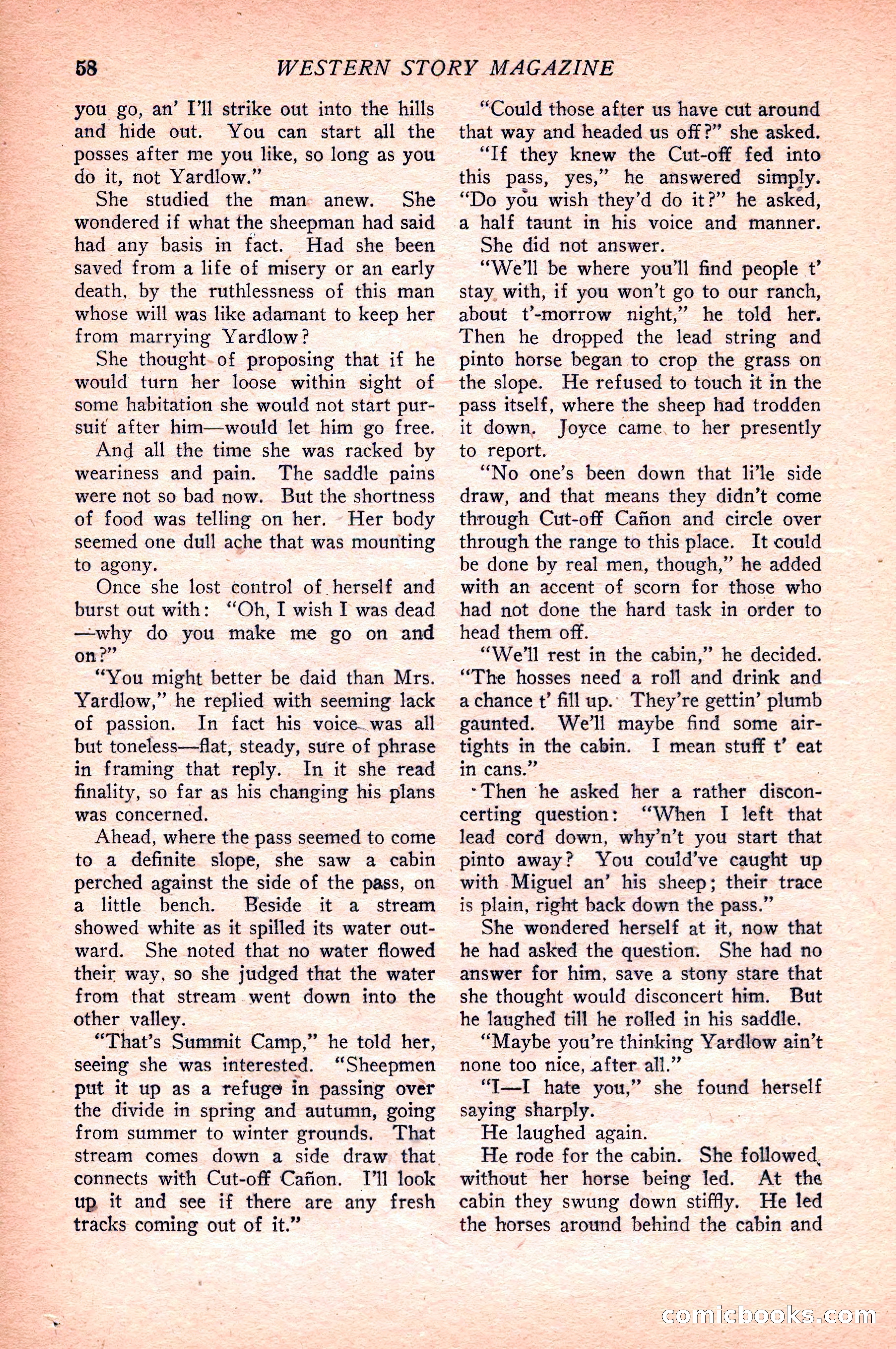 Western Story Magazine — page 60 of 148