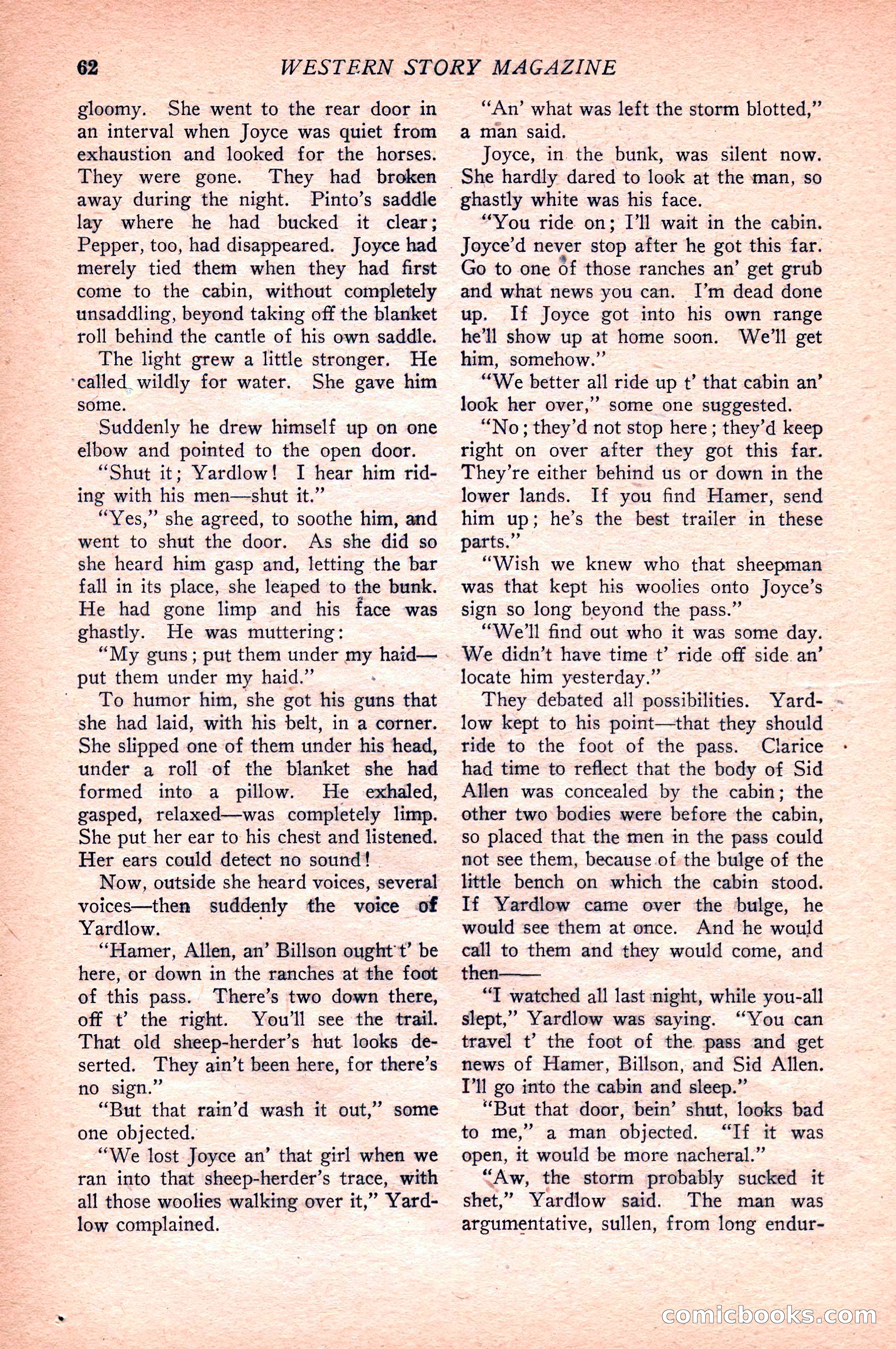 Western Story Magazine — page 64 of 148