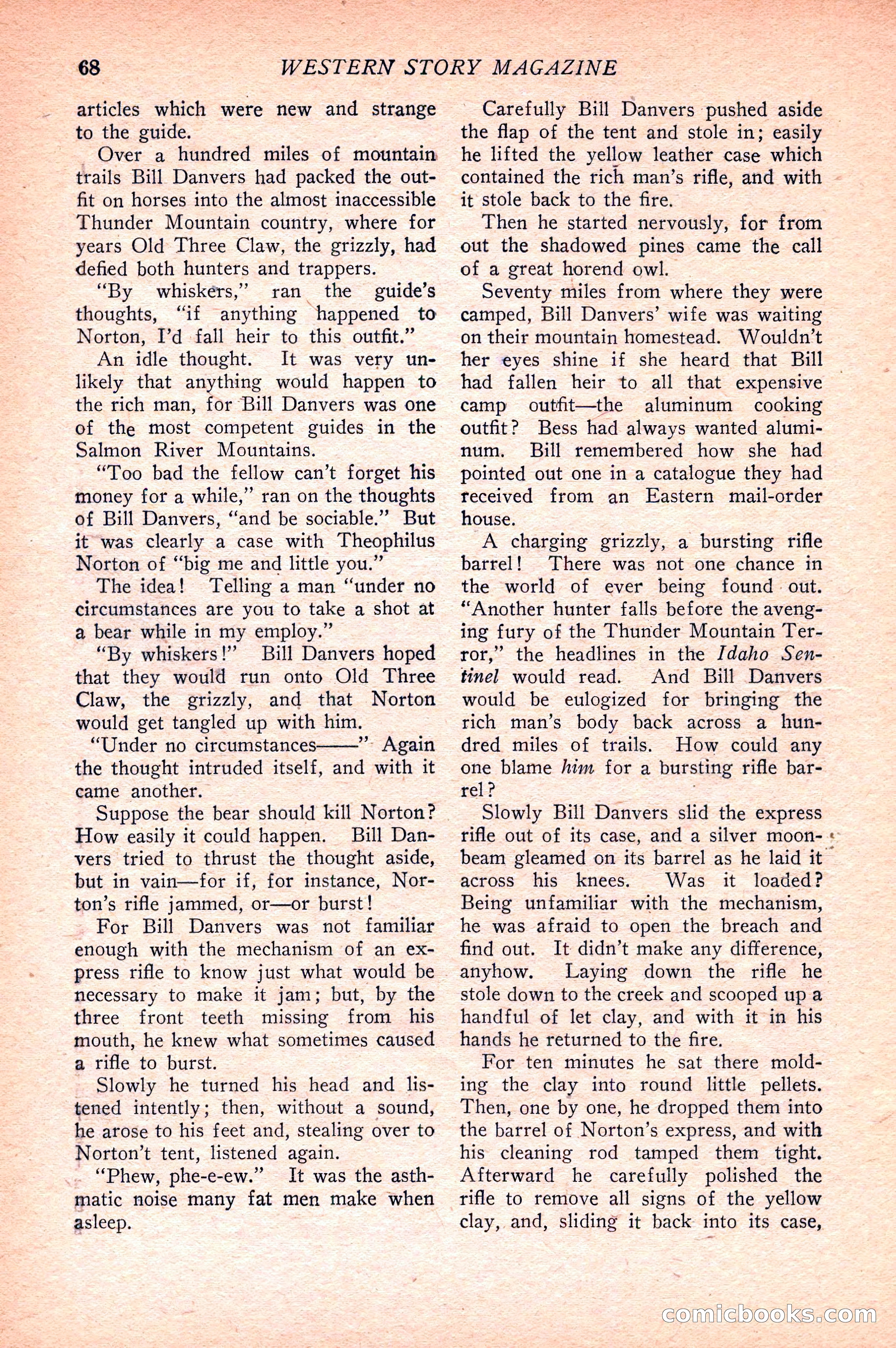 Western Story Magazine — page 70 of 148