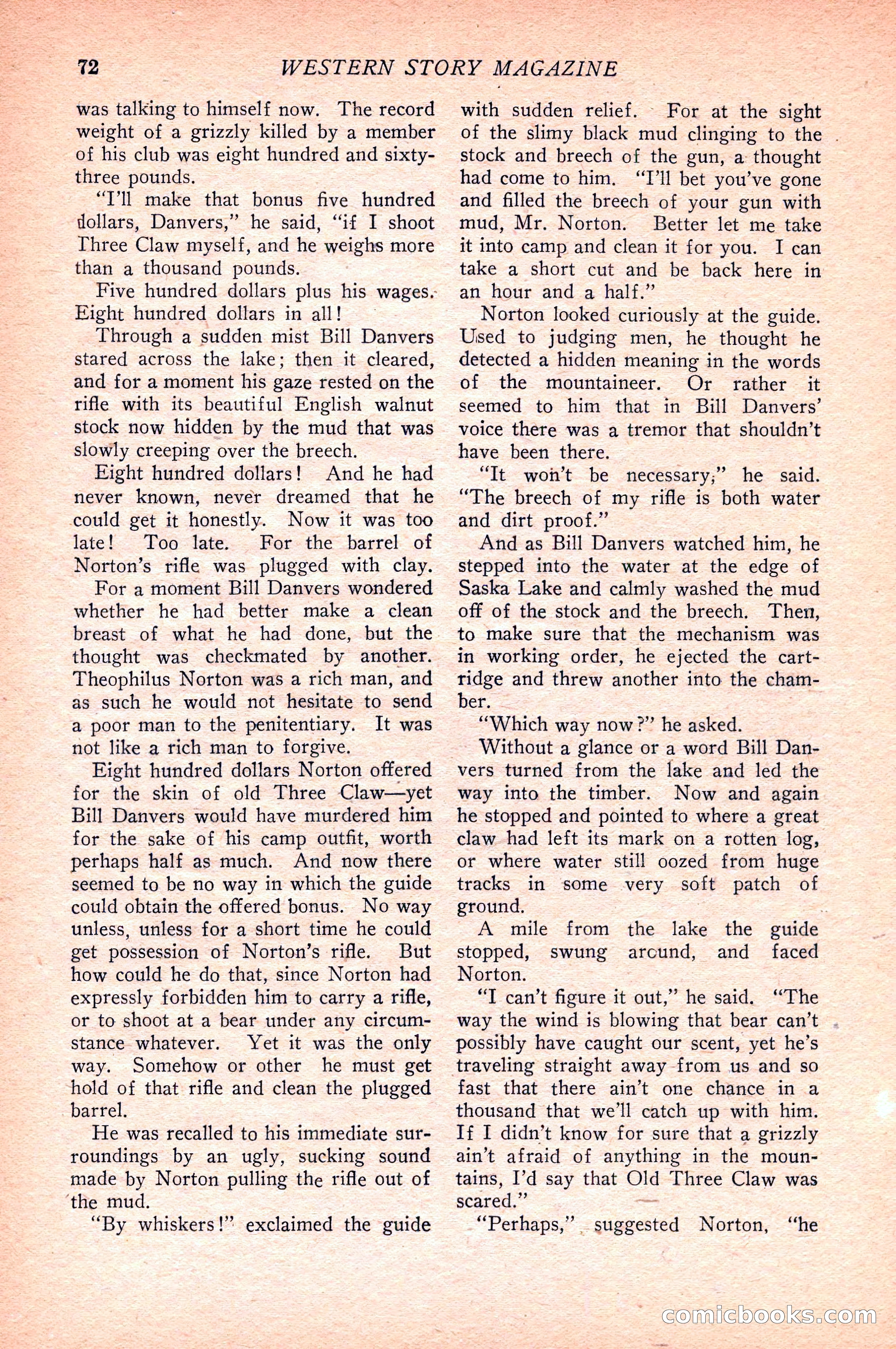 Western Story Magazine — page 74 of 148