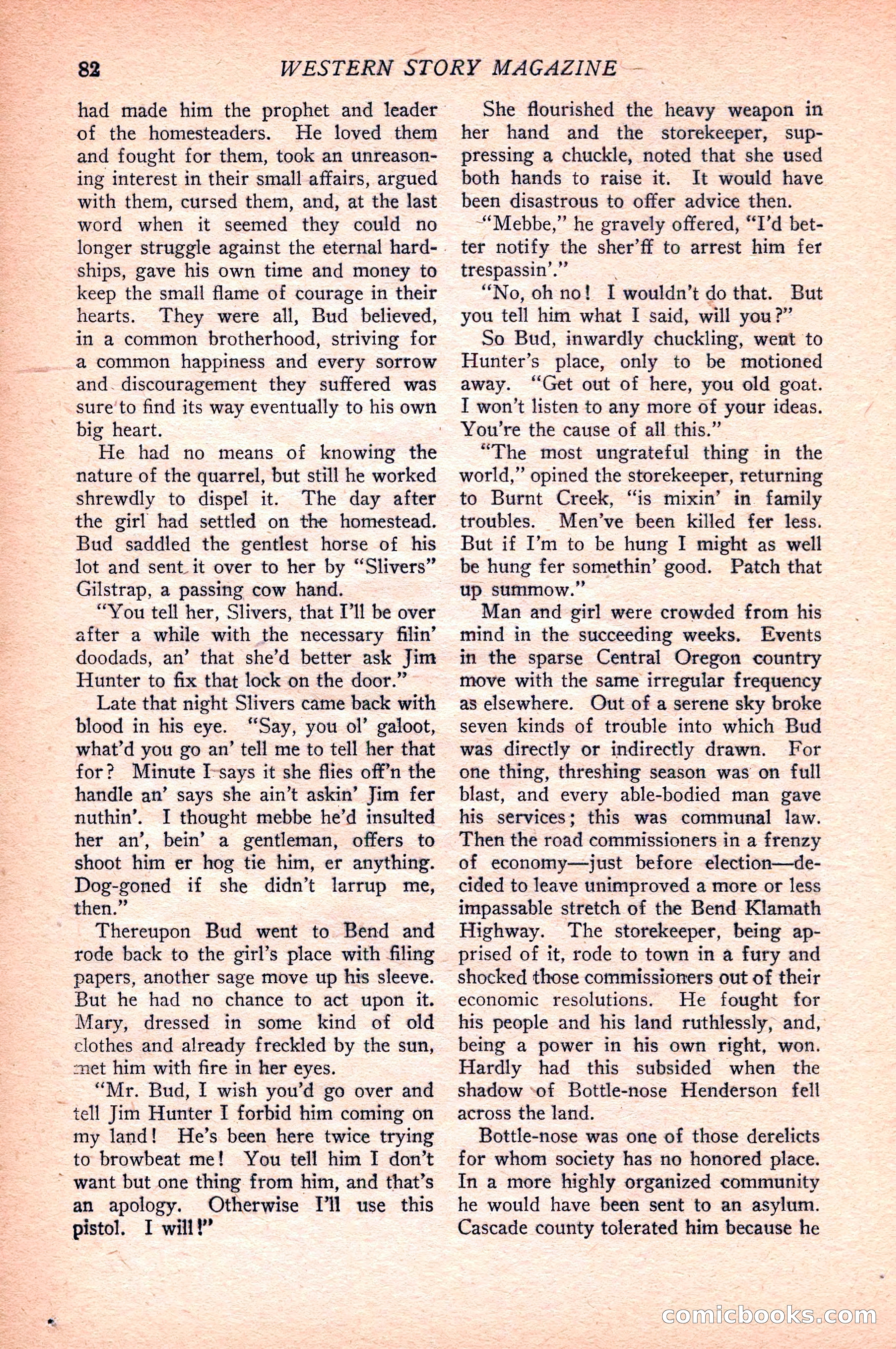 Western Story Magazine — page 84 of 148