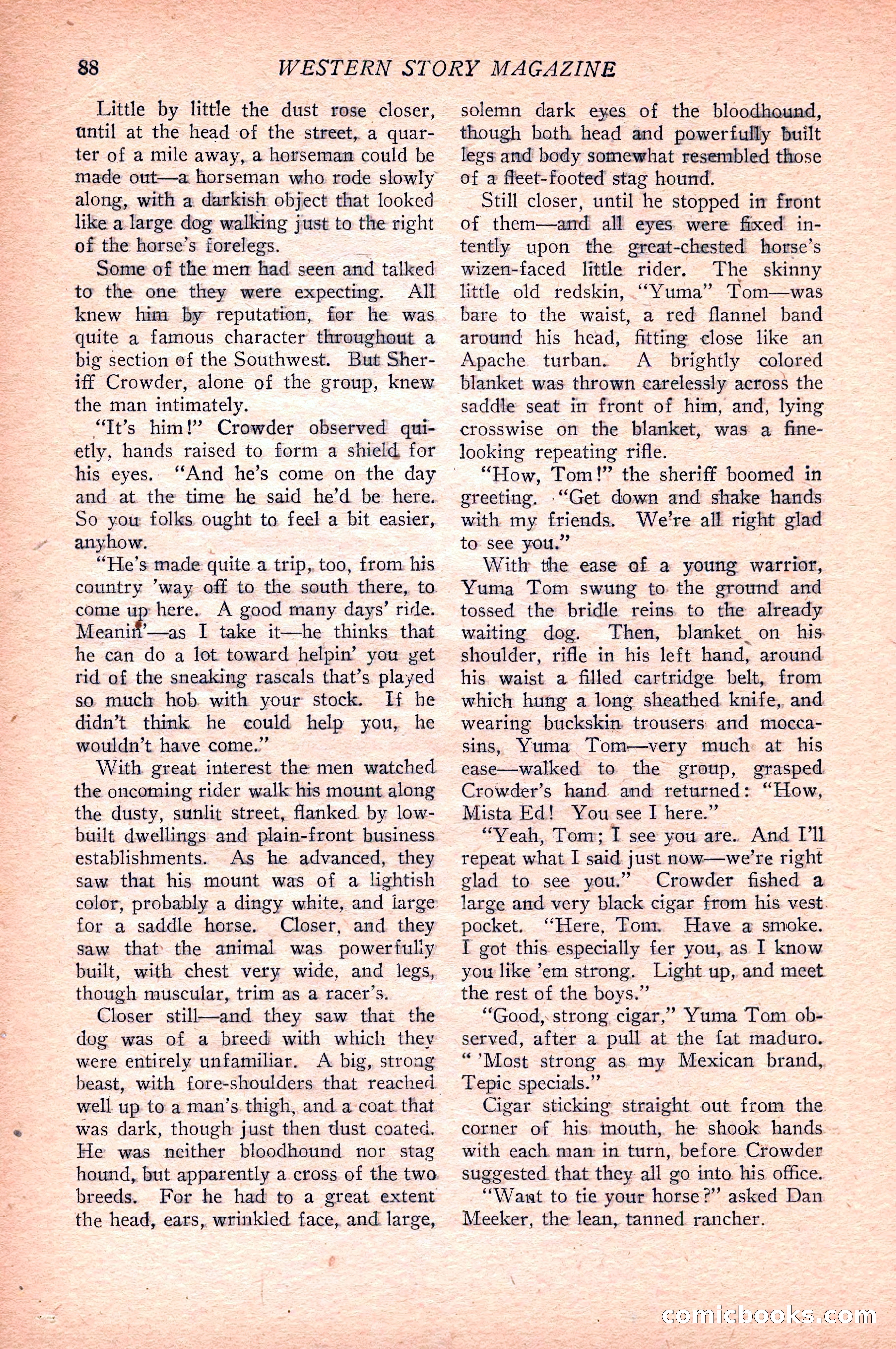 Western Story Magazine — page 90 of 148