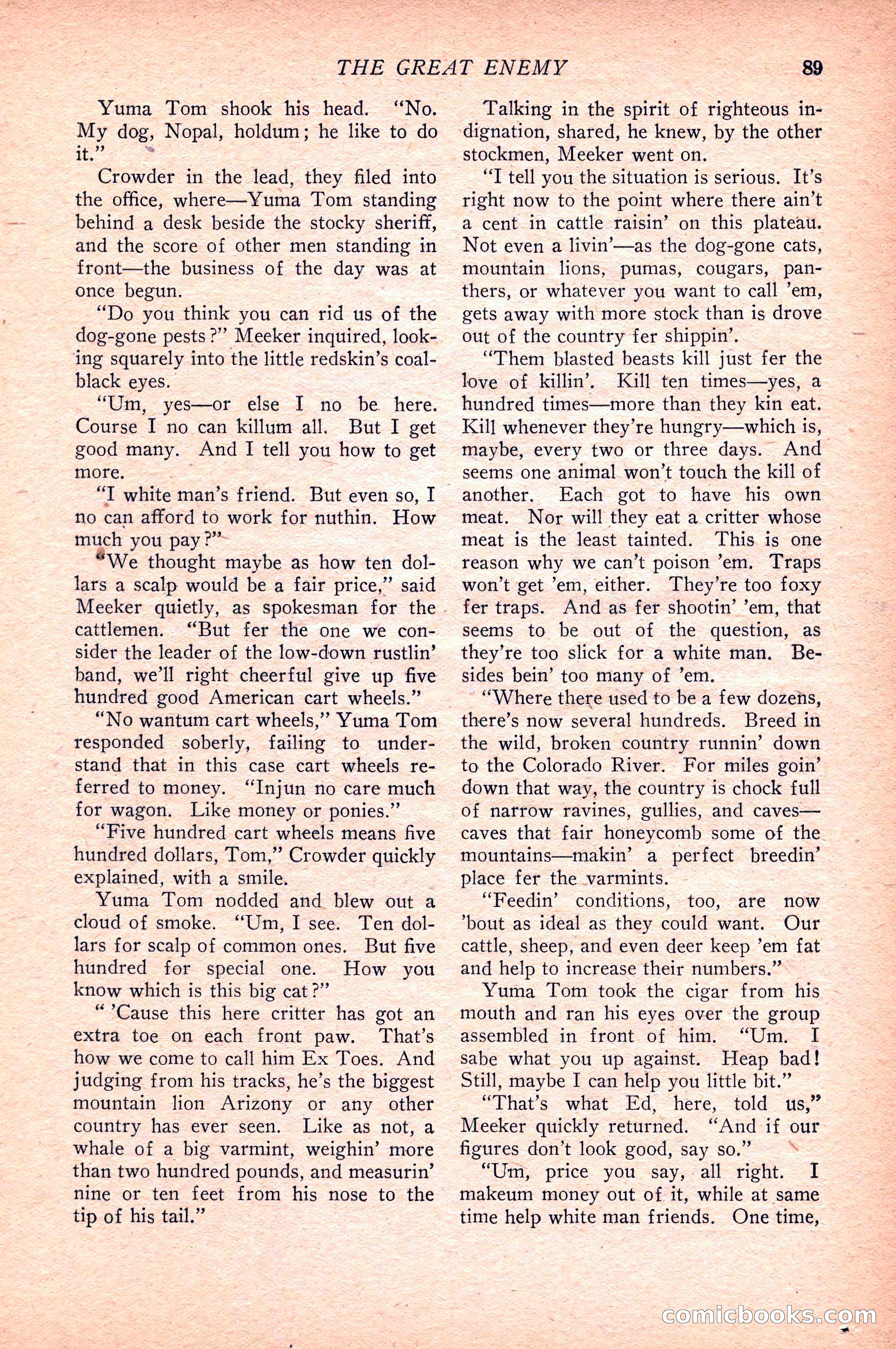 Western Story Magazine — page 91 of 148